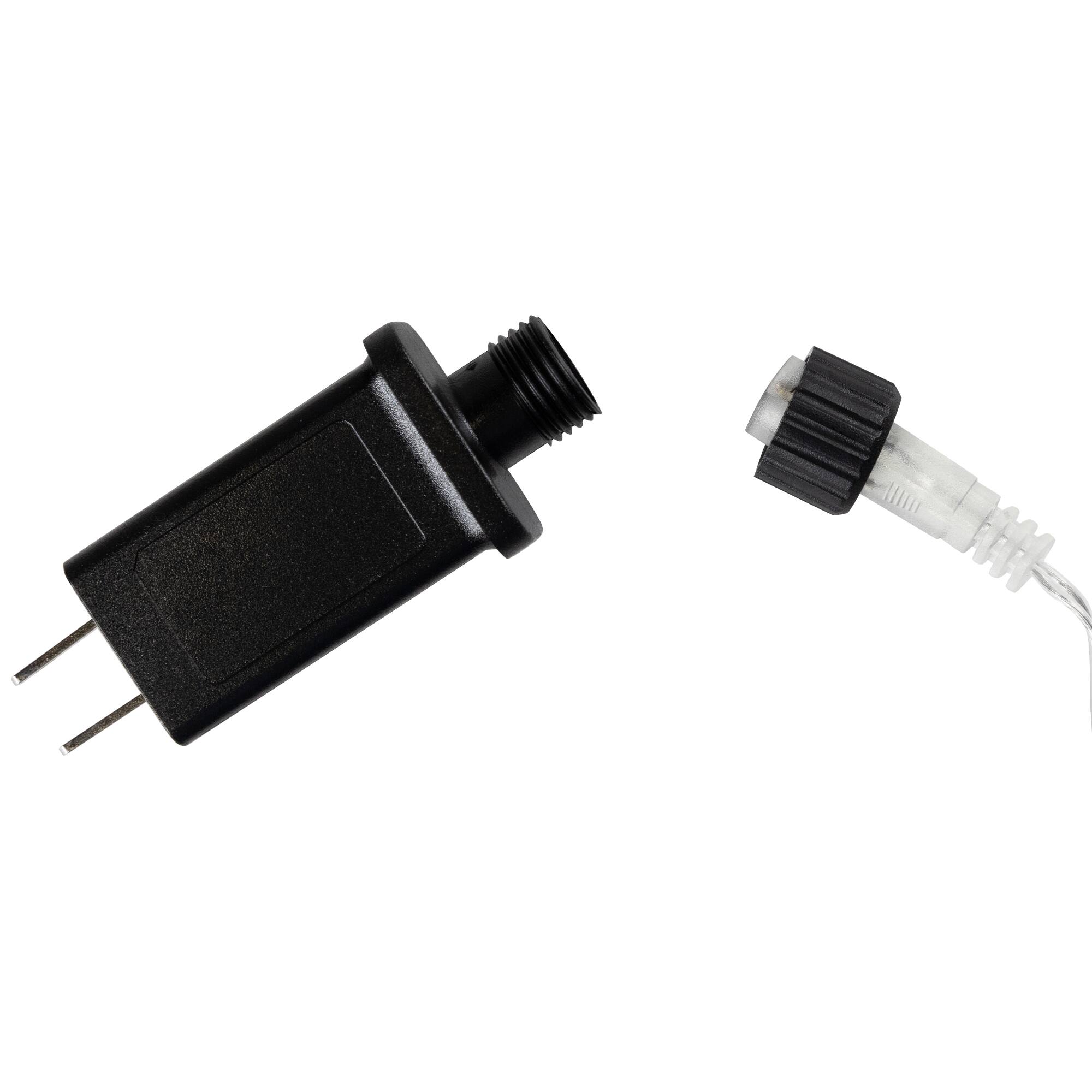 LED Lighted Snowfall Icicle Christmas Lights - Polar White - 15' Clear Wire - 10ct