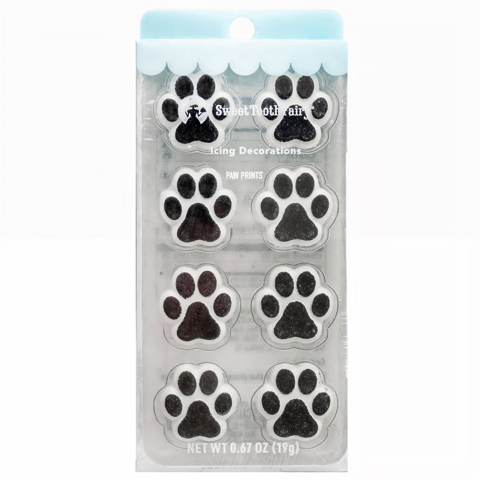 Sweet Tooth Fairy&#xAE; Paw Print Icing Decorations