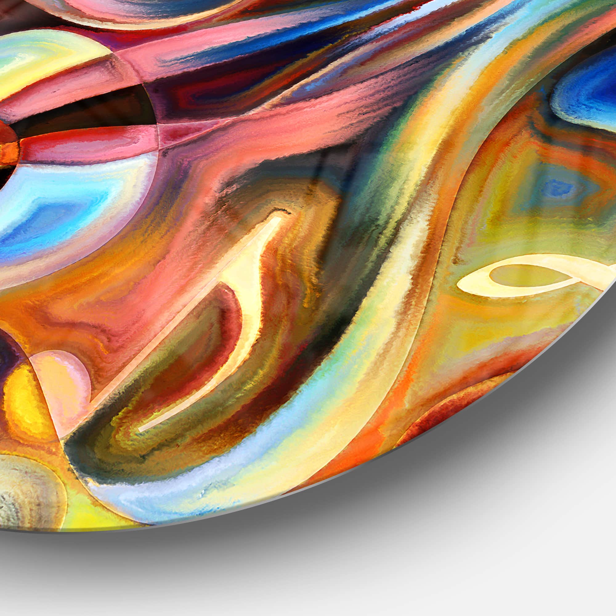 Designart - Music beyond the Frames&#x27; Music Circle Metal Wall Art