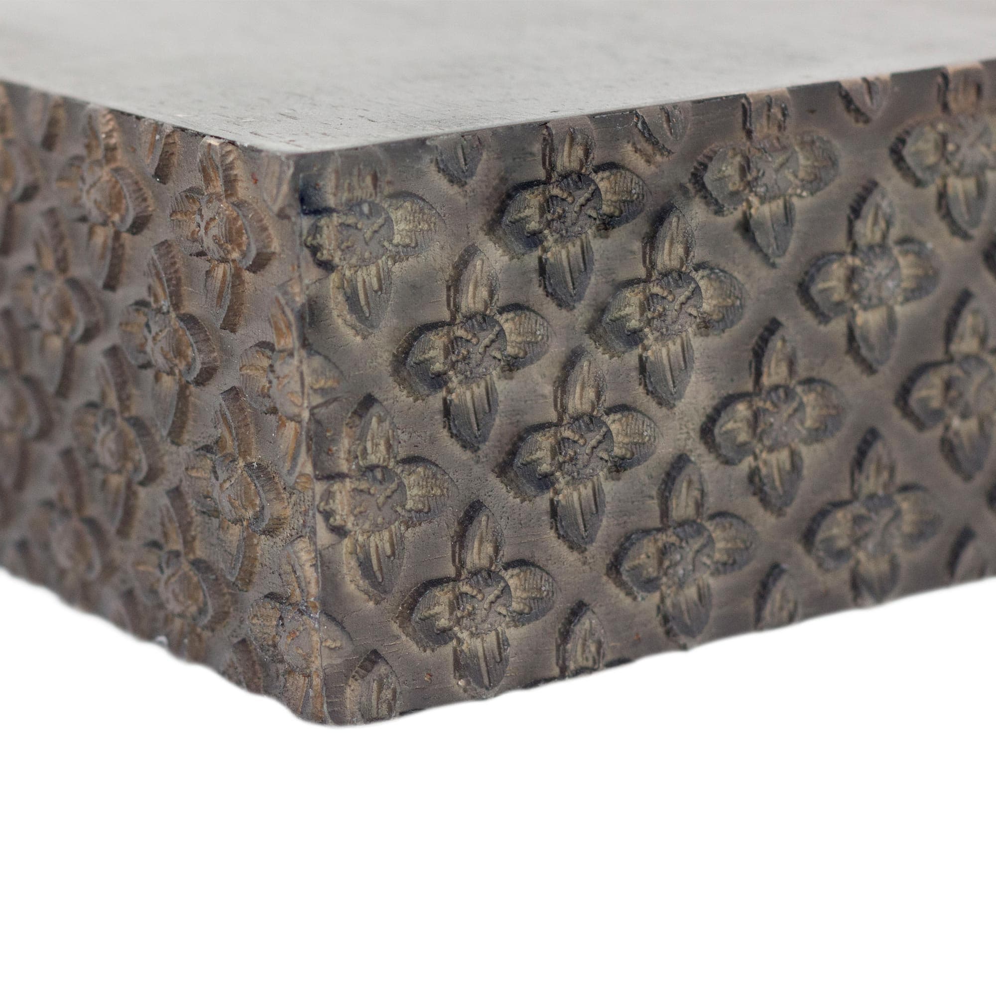 Small Black Rustic Embossed Wood Floating Wall Shelf