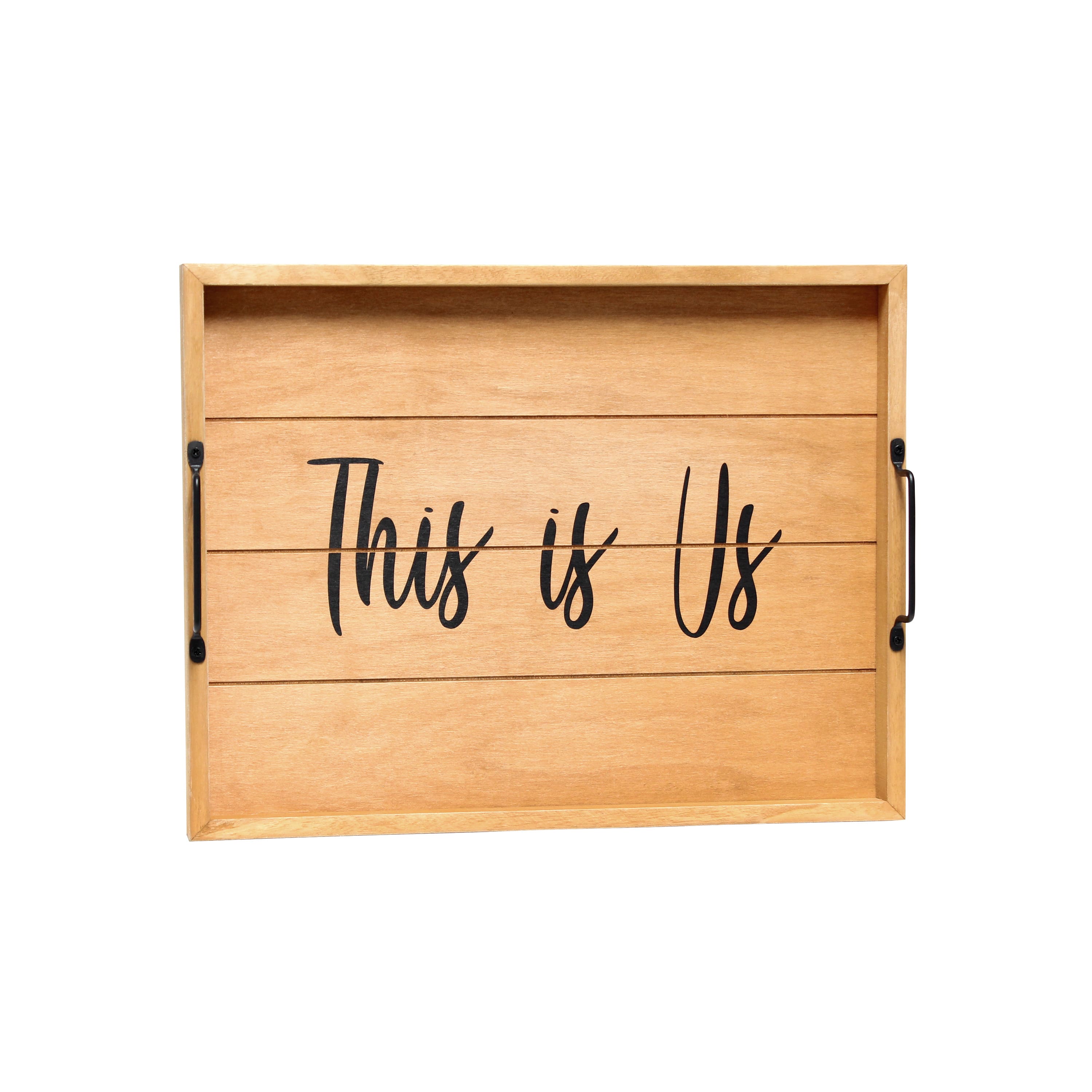 Elegant Designs&#x2122; 15.5&#x22; This is Us Serving Tray with Handles