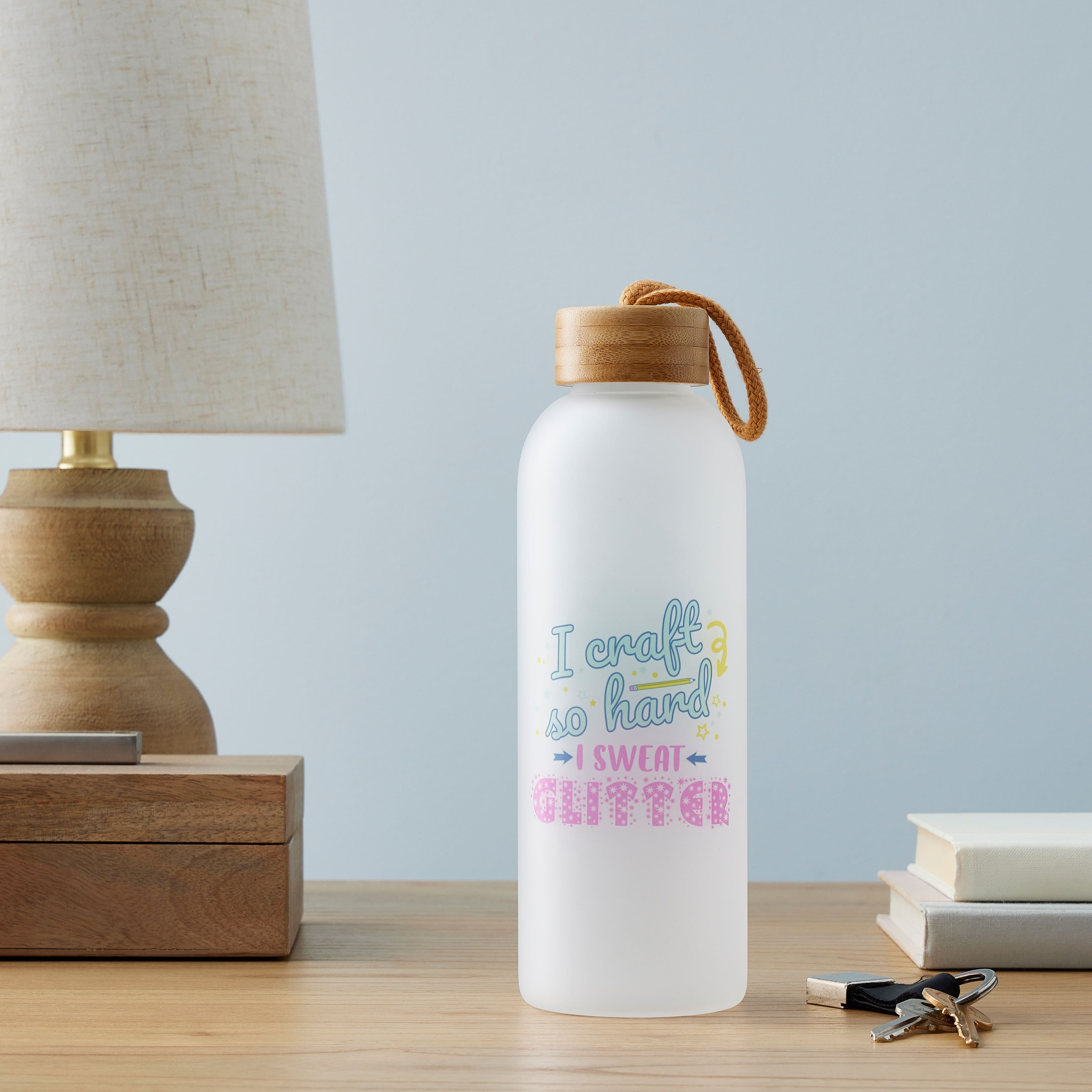 12 Pack: 24oz. Frosted Glass Sublimation Bottle by Make Market®