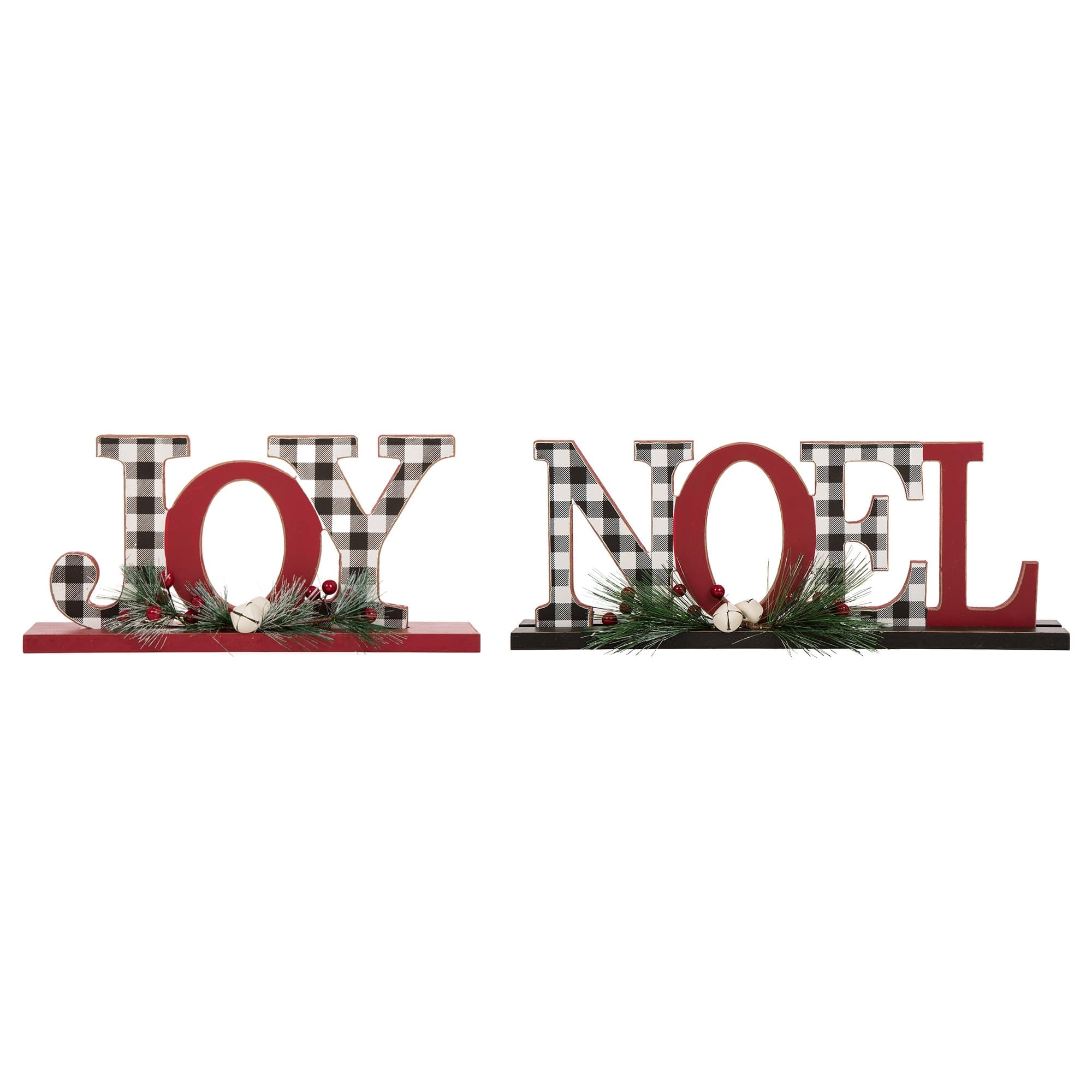 Glitzhome&#xAE; Noel &#x26; Joy Table Top D&#xE9;cor Set