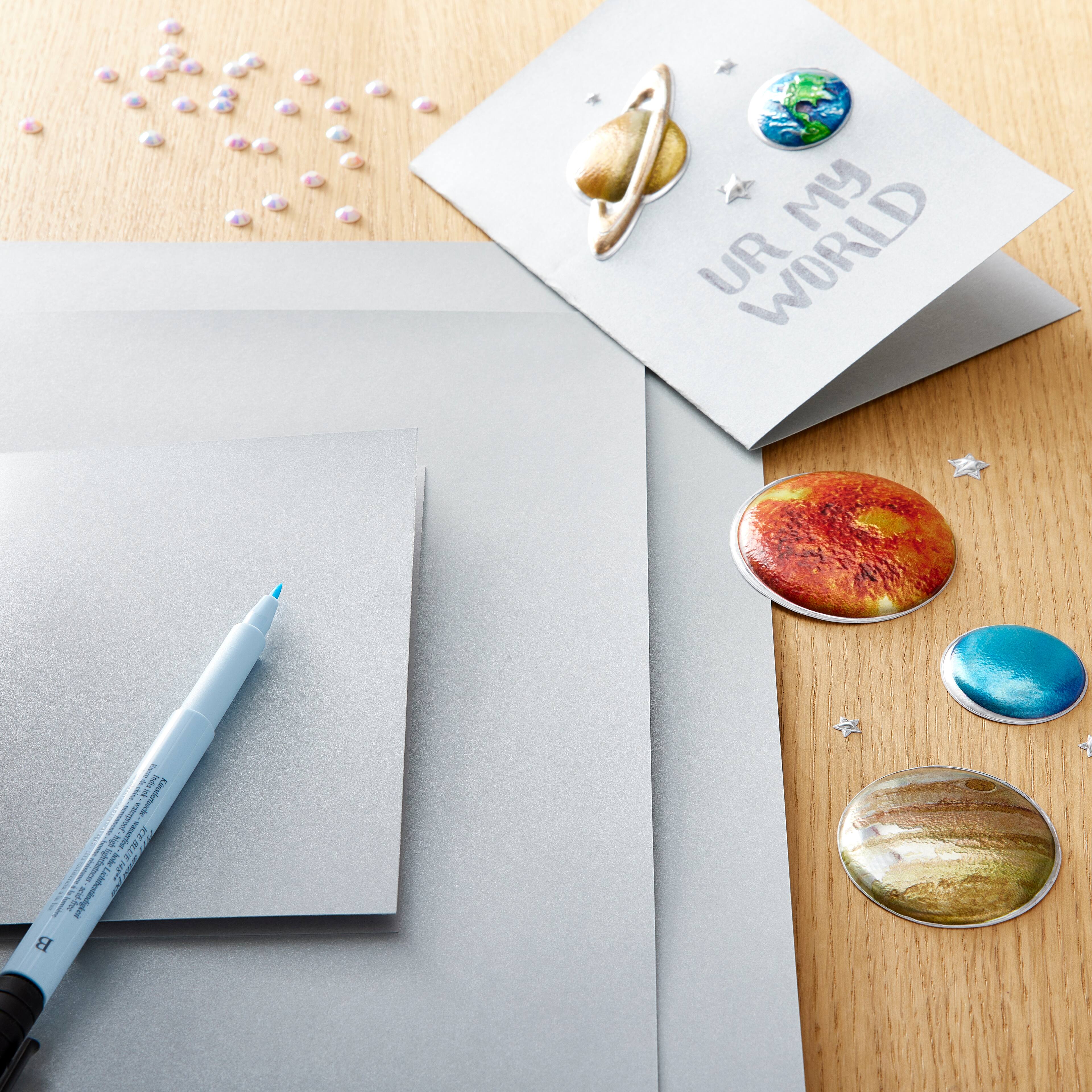 48 Pack: Silver Metallic Paper by Recollections®, 12" x 12"