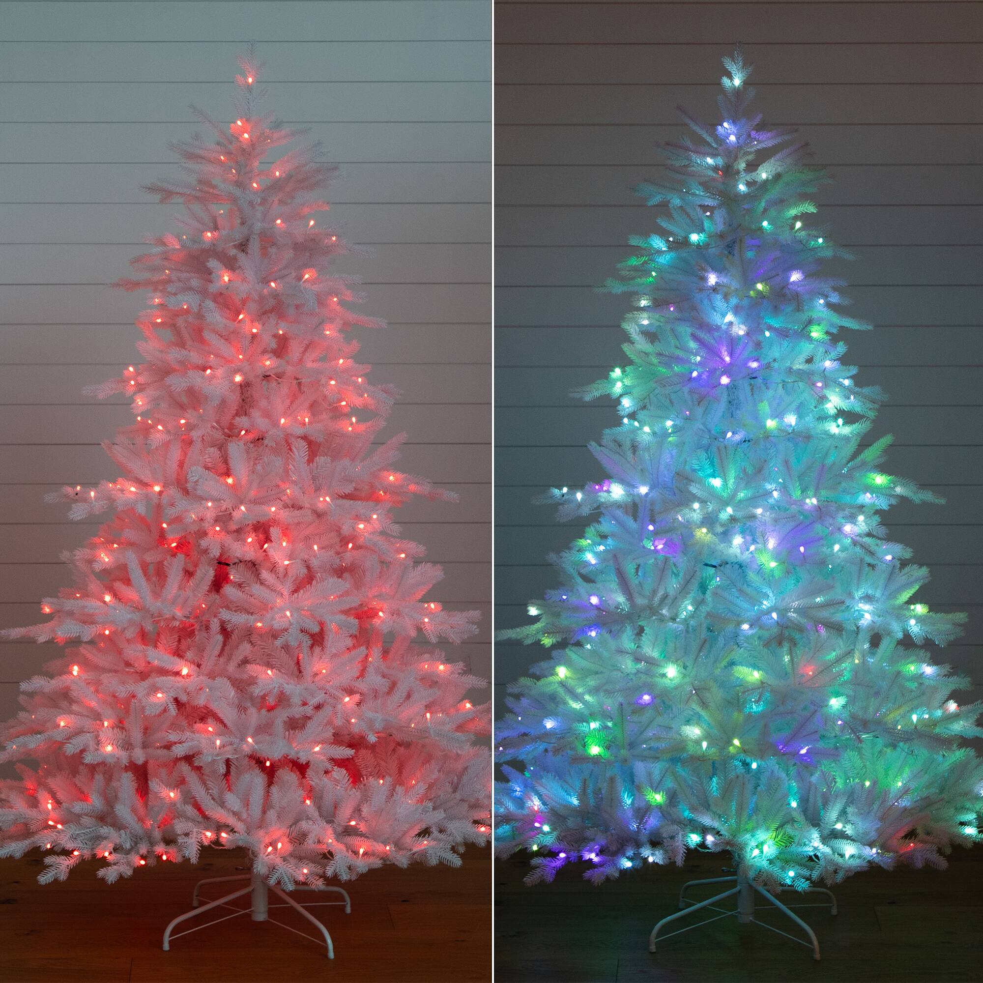7ft. Pre-Lit California Spruce Artificial Christmas Tree, Color Changing LED Lights
