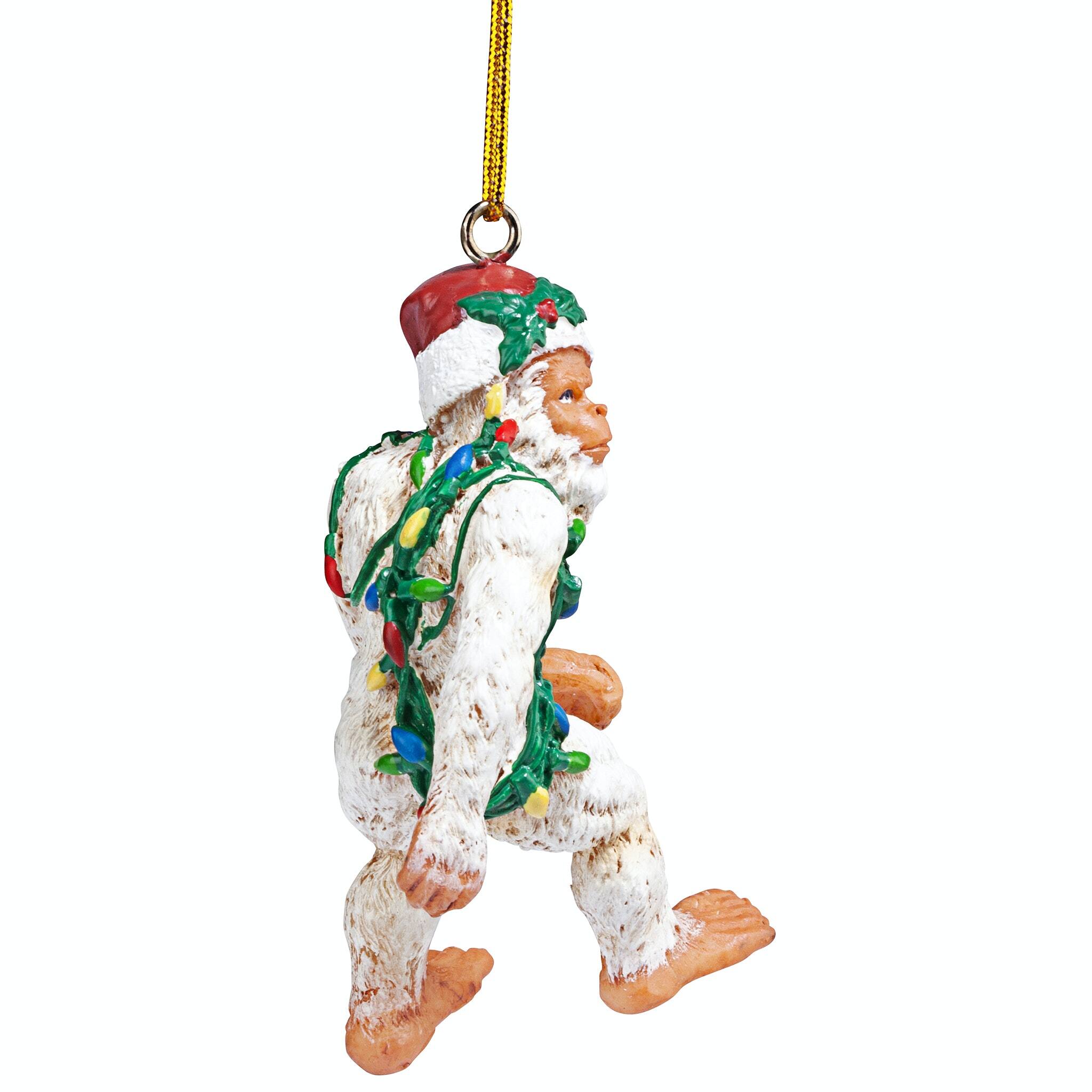 Design Toscano Bigfoot the Abominable Snowman Yeti Ornaments, 3ct.