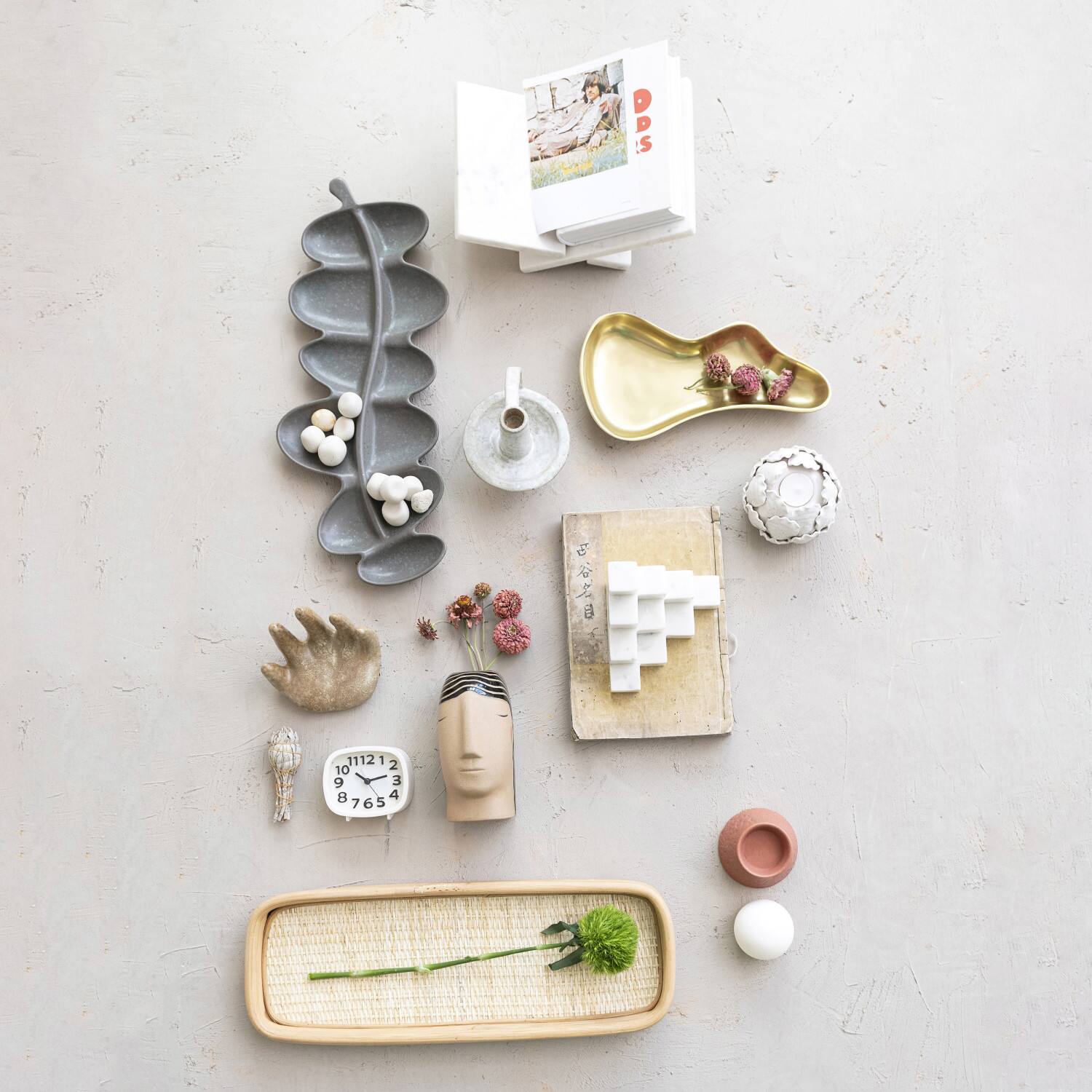 Hello Honey® White Decorative Marble Book Holder