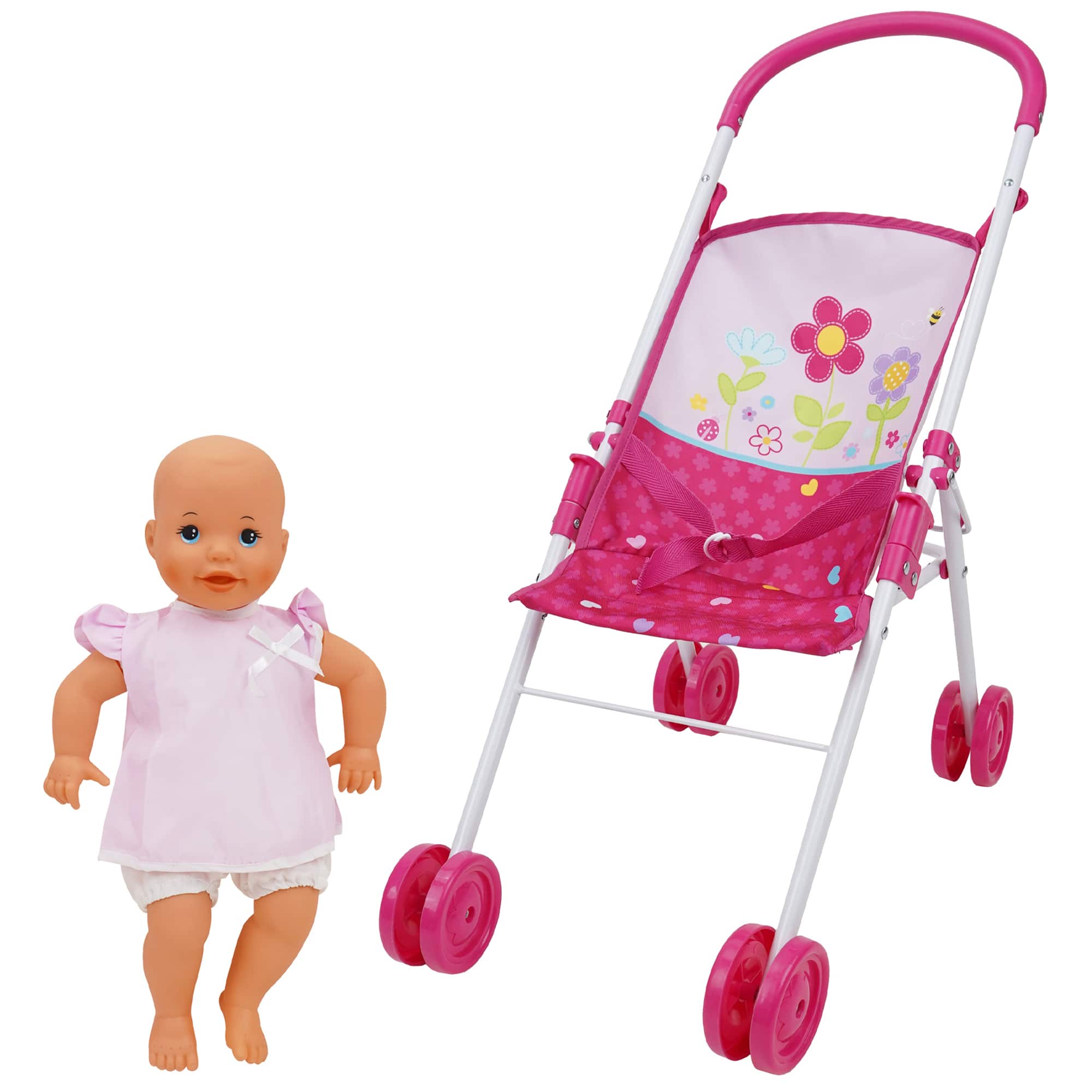 509 Crew Garden Stroll n&#x27; Doll Set with 14&#x27;&#x27; Baby Doll