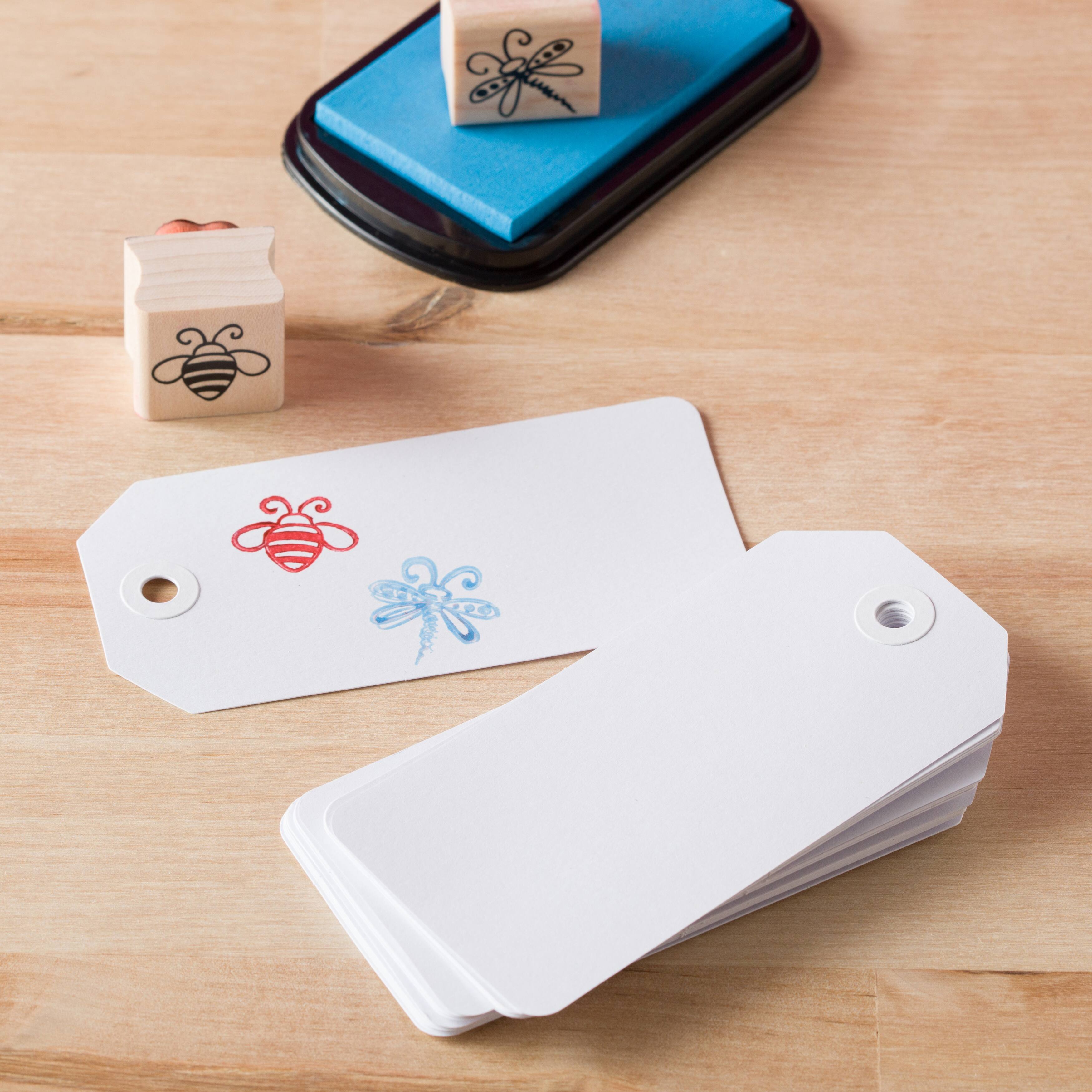 Étiquettes moyennes blanches de Recollections