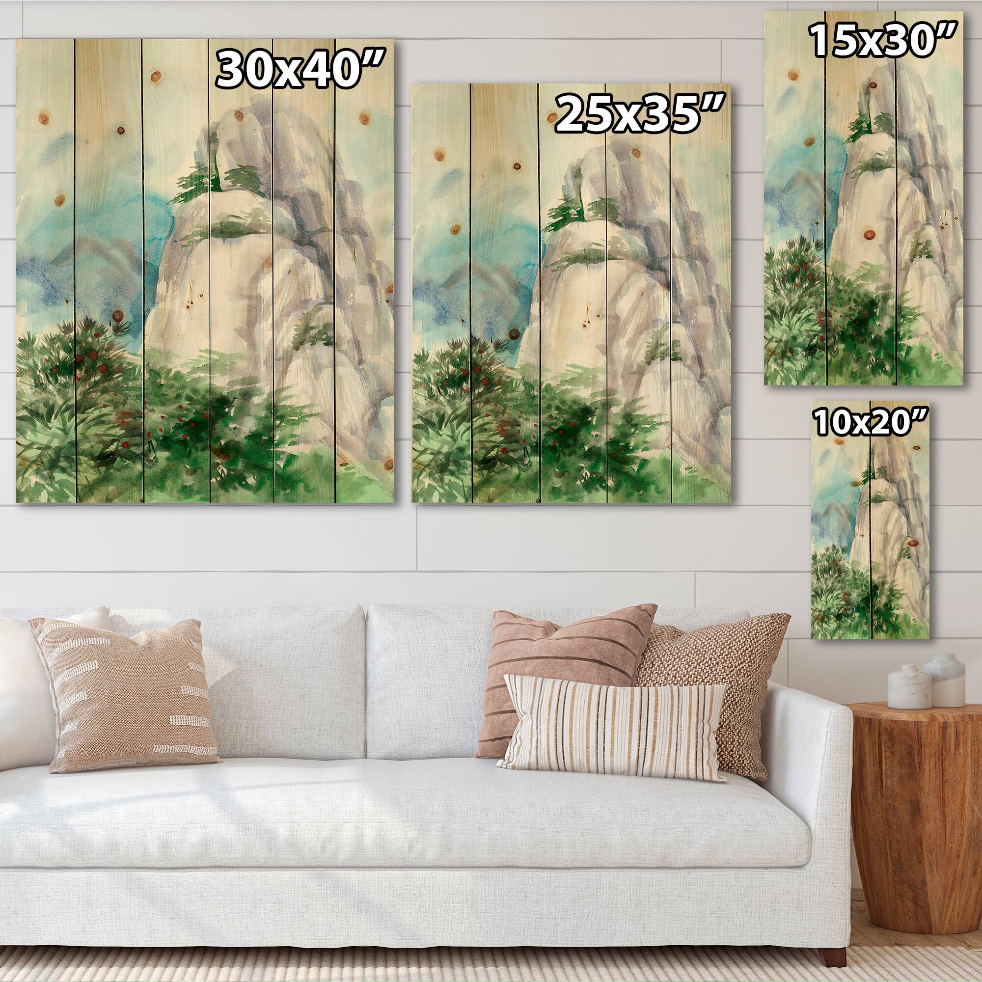 Designart - Mountain Top In The Clouds