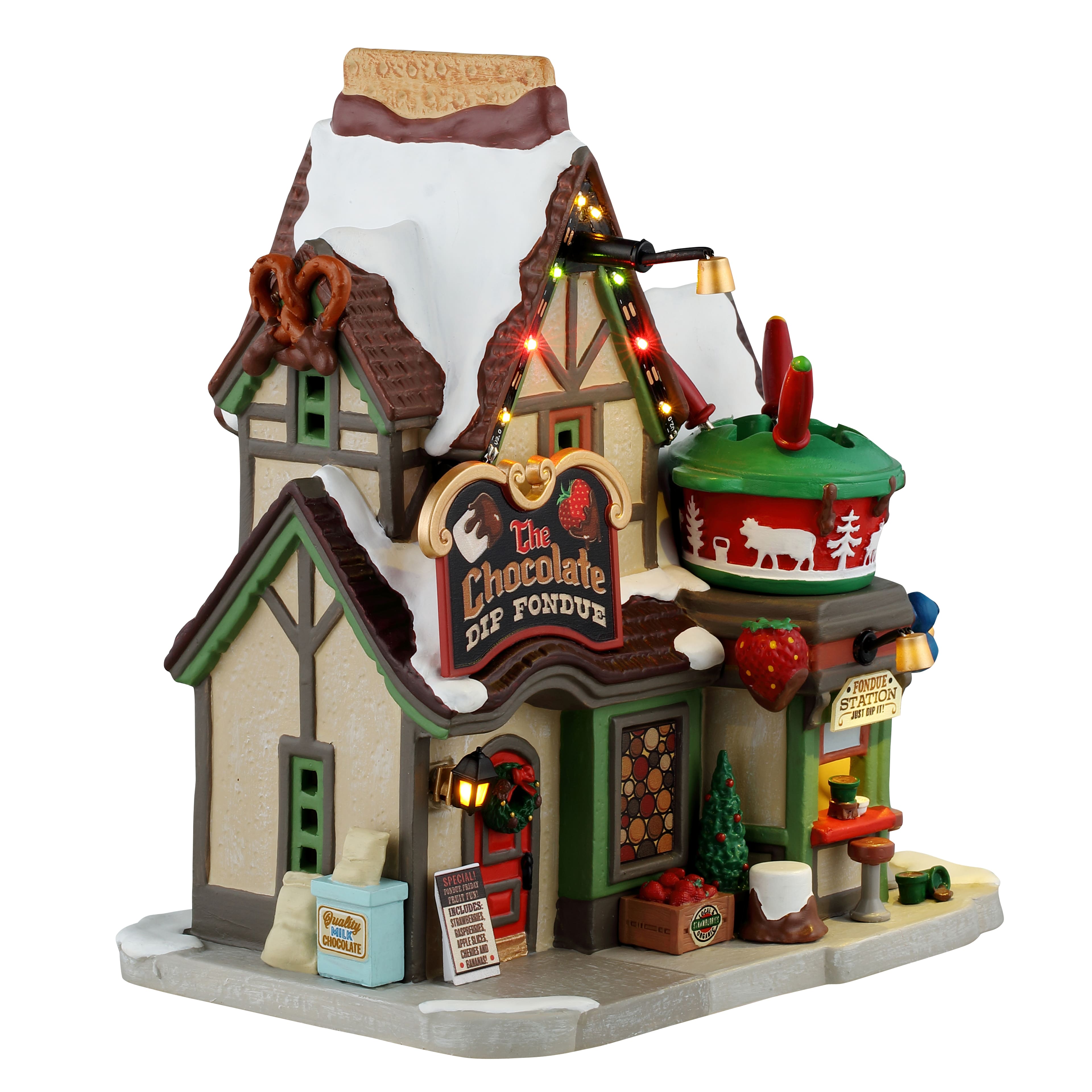 Lemax&#xAE; Vail Village Chocolate Dip Fondue
