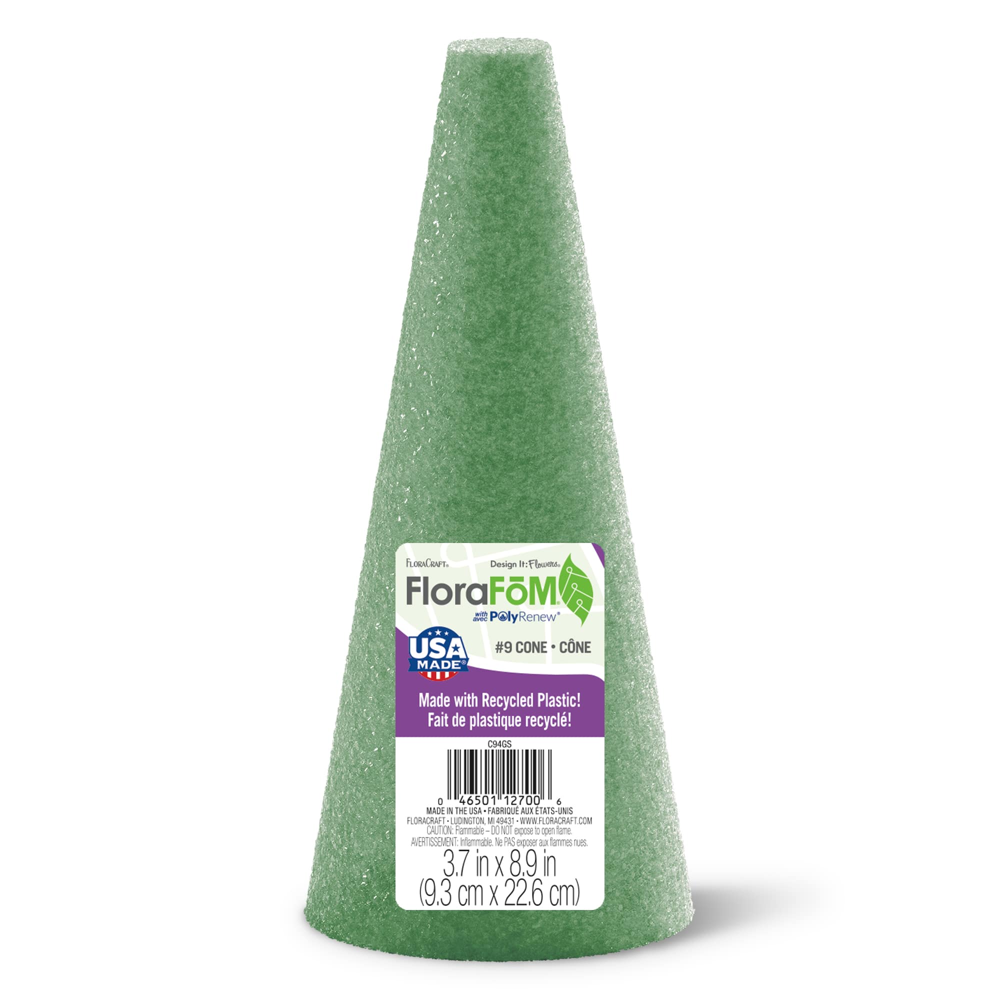 Green Wet Floral Foam Cone – Floral Supplies Store