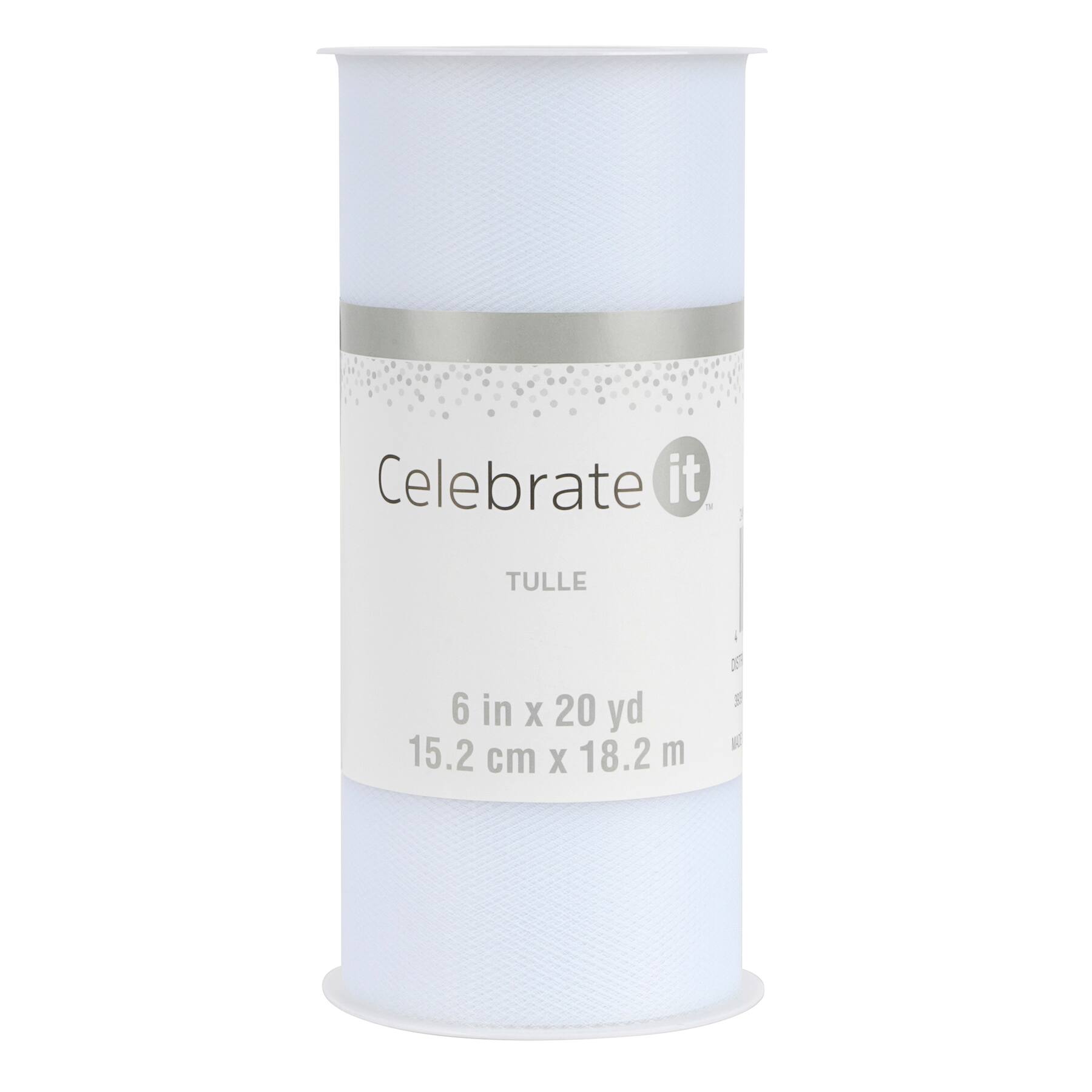 Tulle Fabric by Celebrate It Occasions in White | 6 x 20yd - 10249539 - Fabric Add your creative touch to special occasions! This sku 10249539