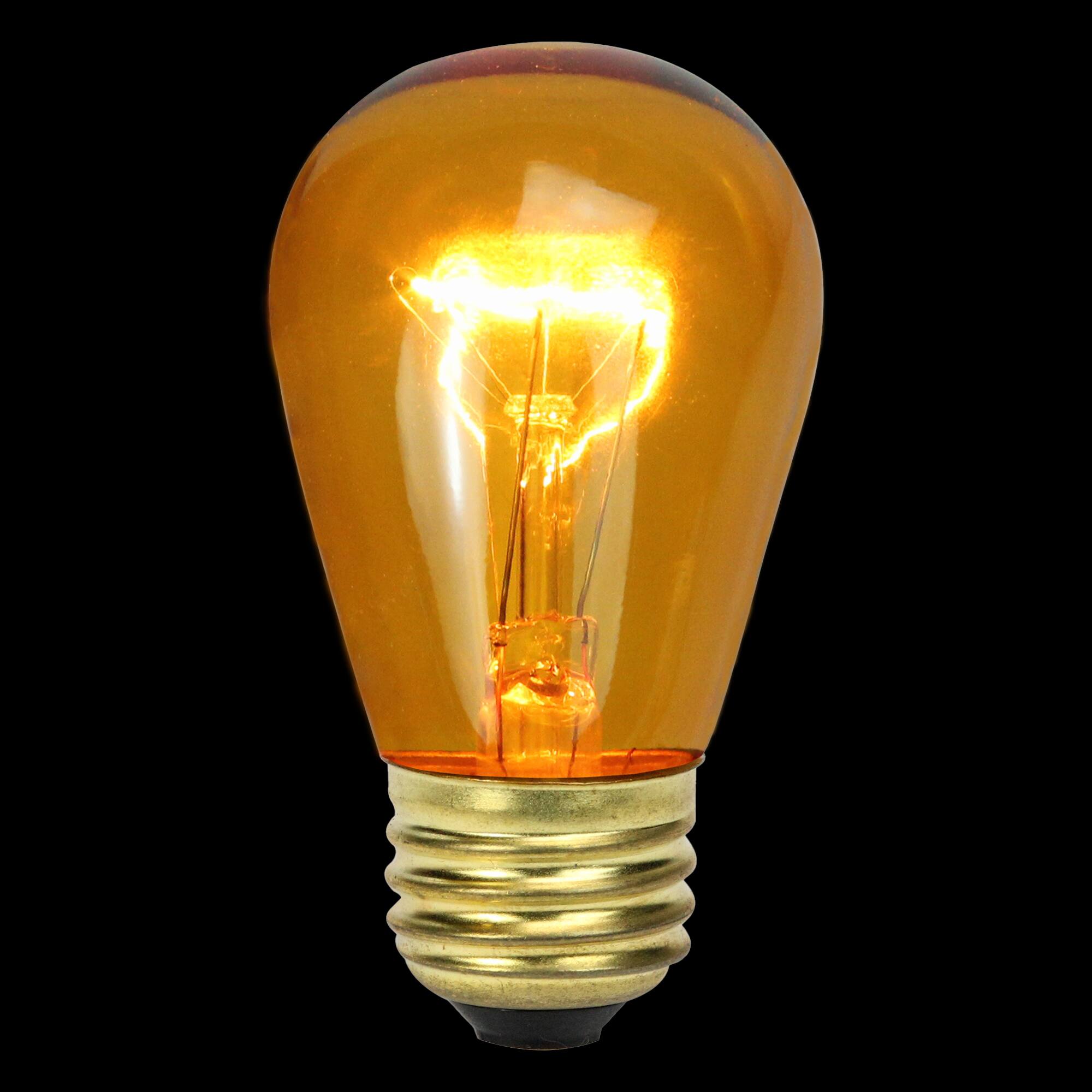 Transparent Incandescent S14 Replacement Christmas Bulbs, 25ct.