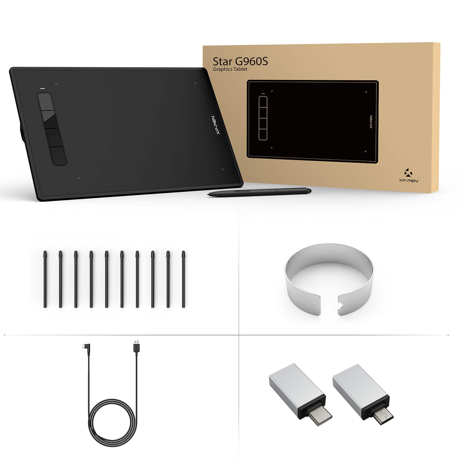 XPPen 9&#x22; x 6&#x2033; Star G960S Graphics Drawing Tablet