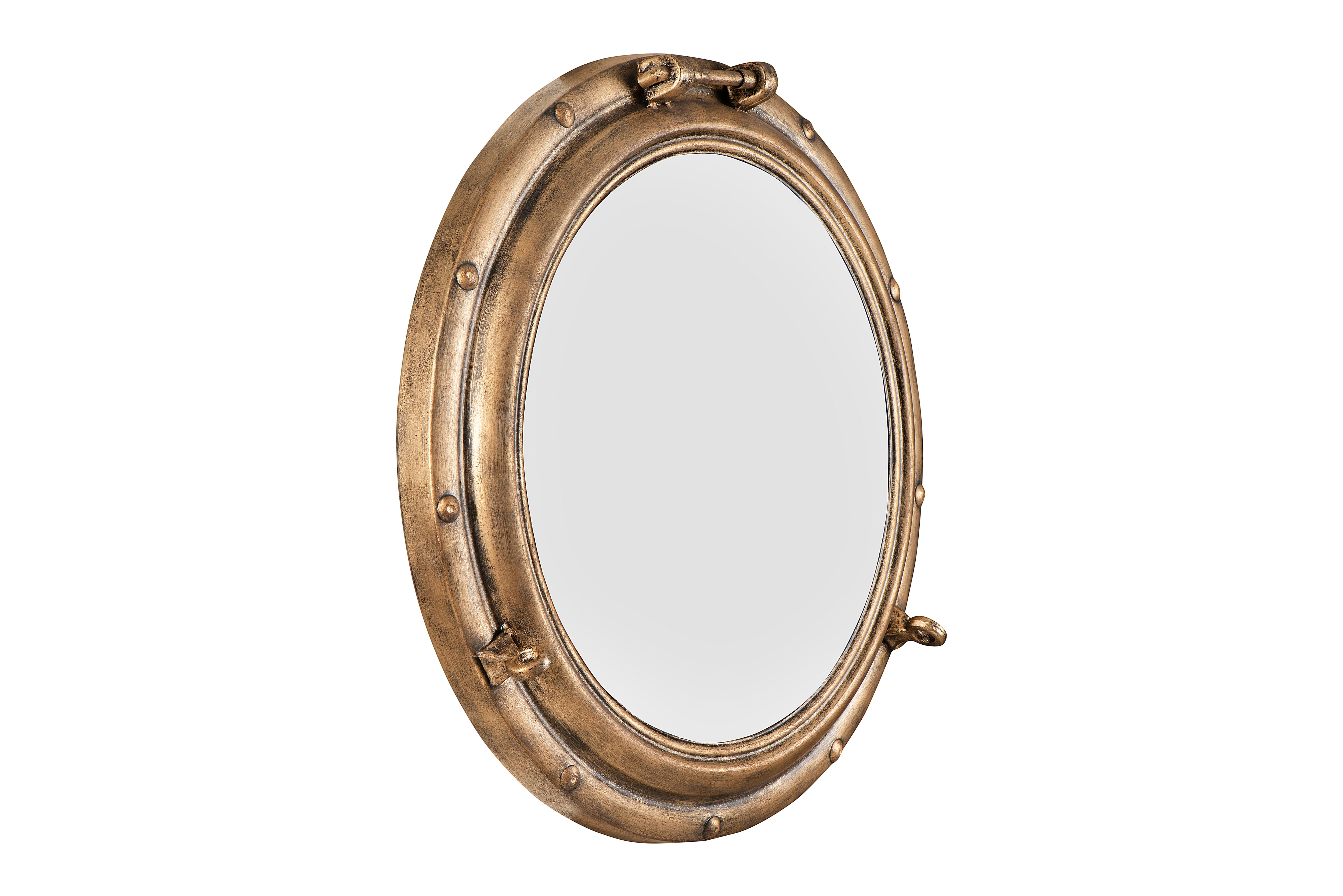 Hello Honey® 22" Round Porthole Framed Wall Mirror