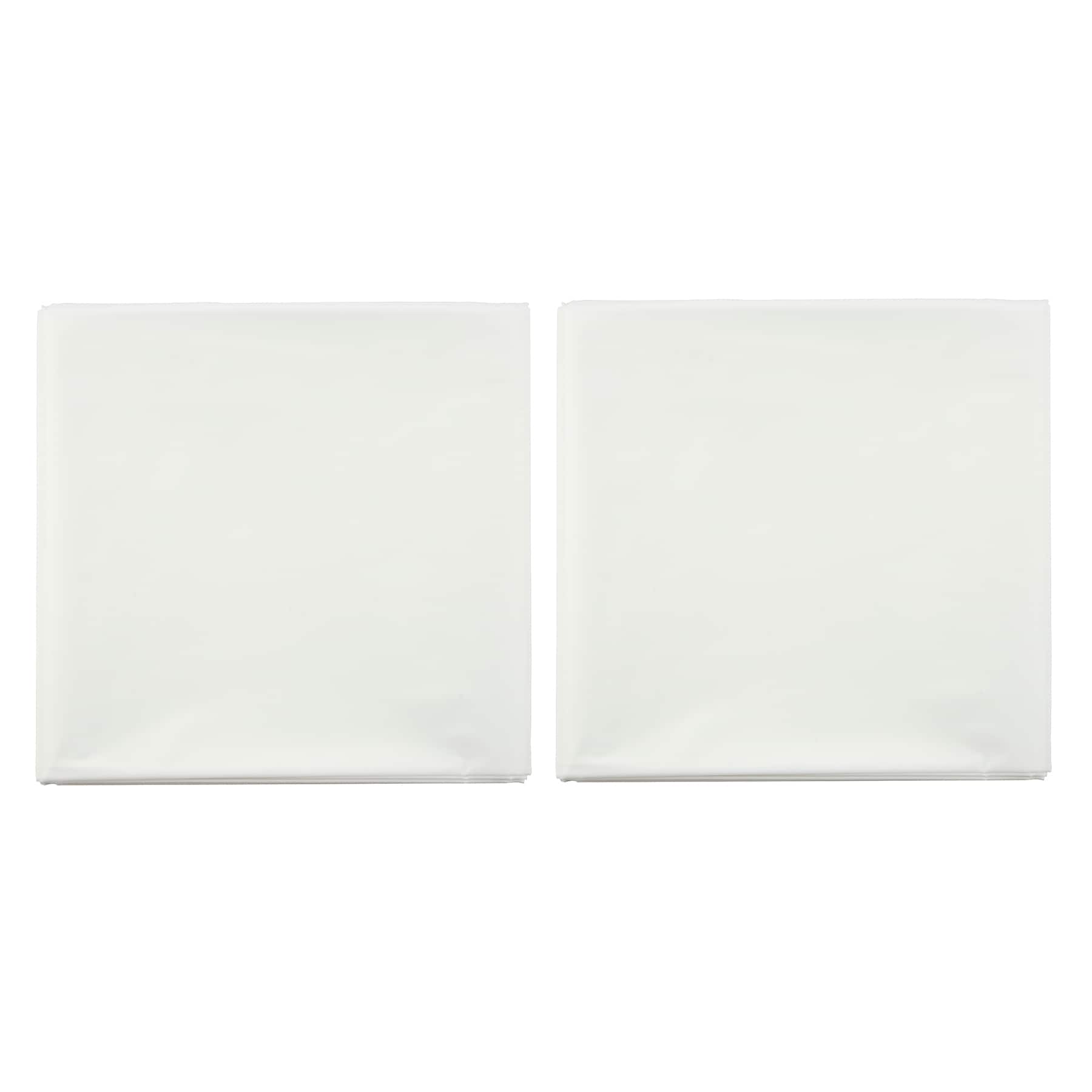 4.5ft. x 9ft. White Plastic Drop Cloths, 2ct. by Craft Smart&#x2122;