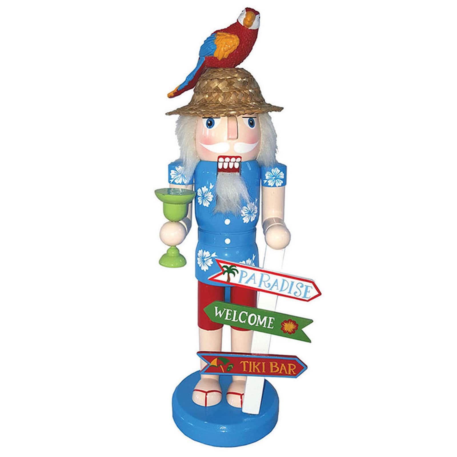 Santa&#x27;s Workshop 14&#x22; Welcome To Paradise Nutcracker