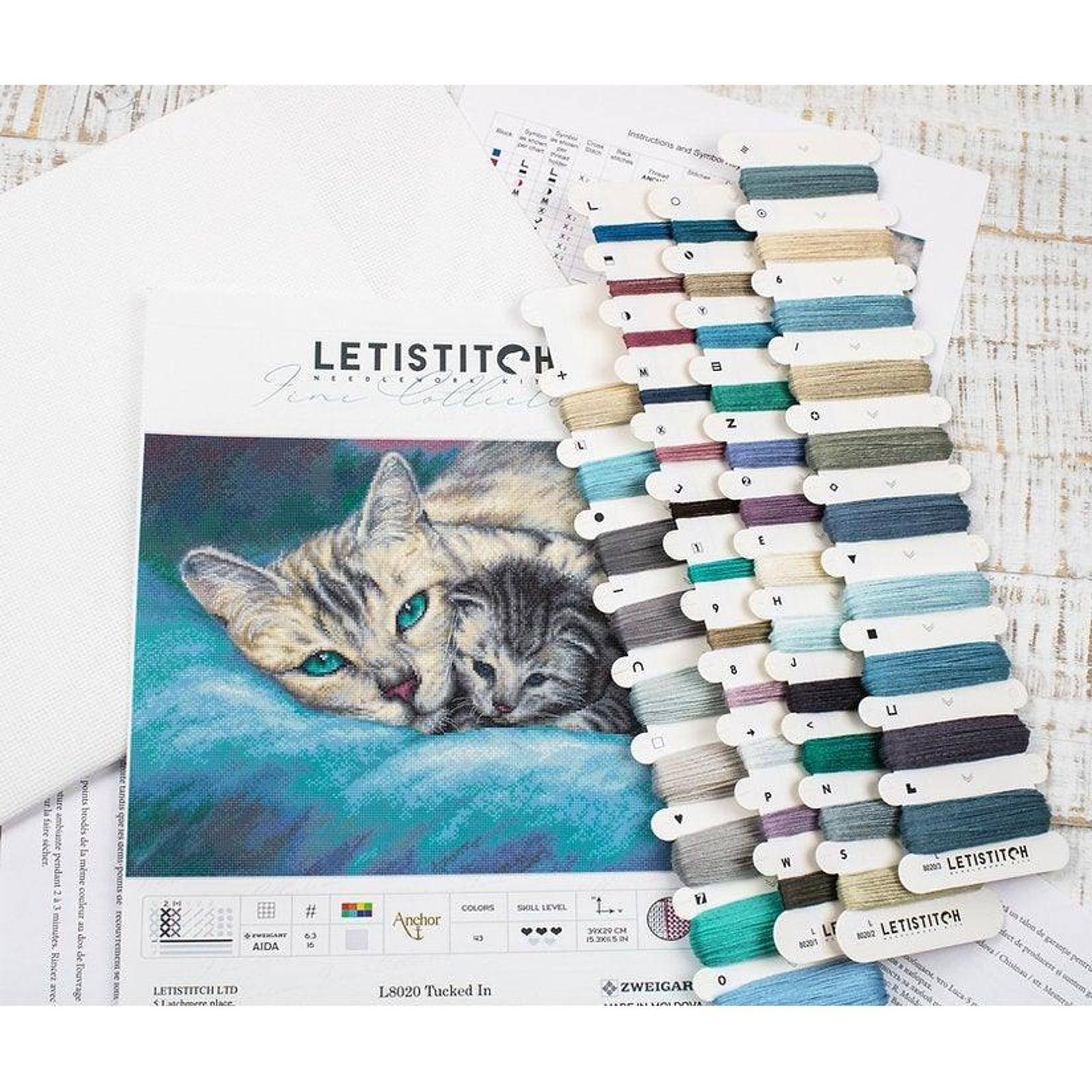 Letistitch Tucked In Counted Cross Stitch Kit