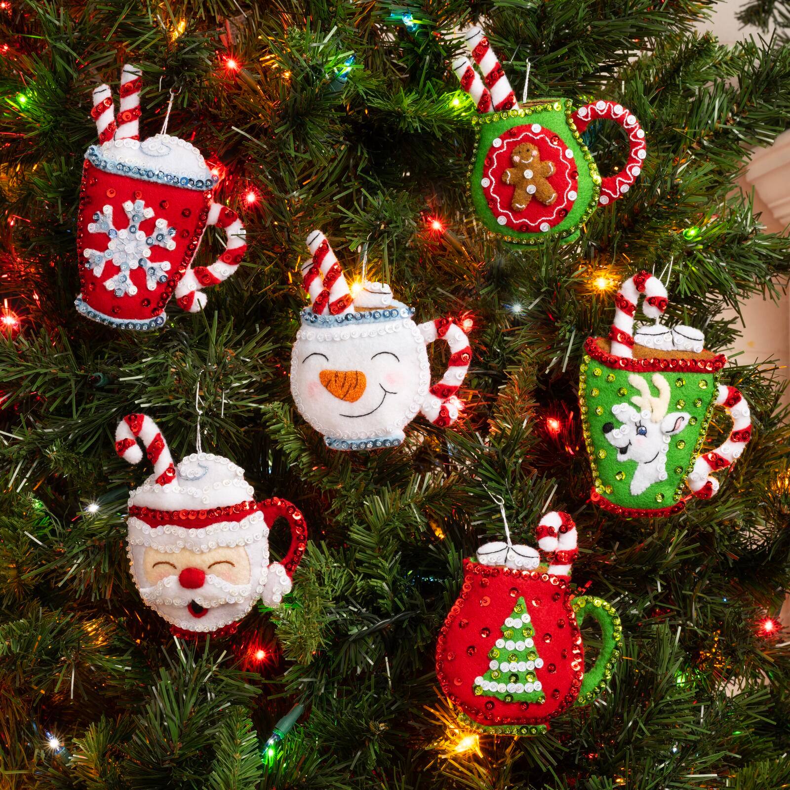 Bucilla&#xAE; Cozy Christmas Felt Ornament Kit