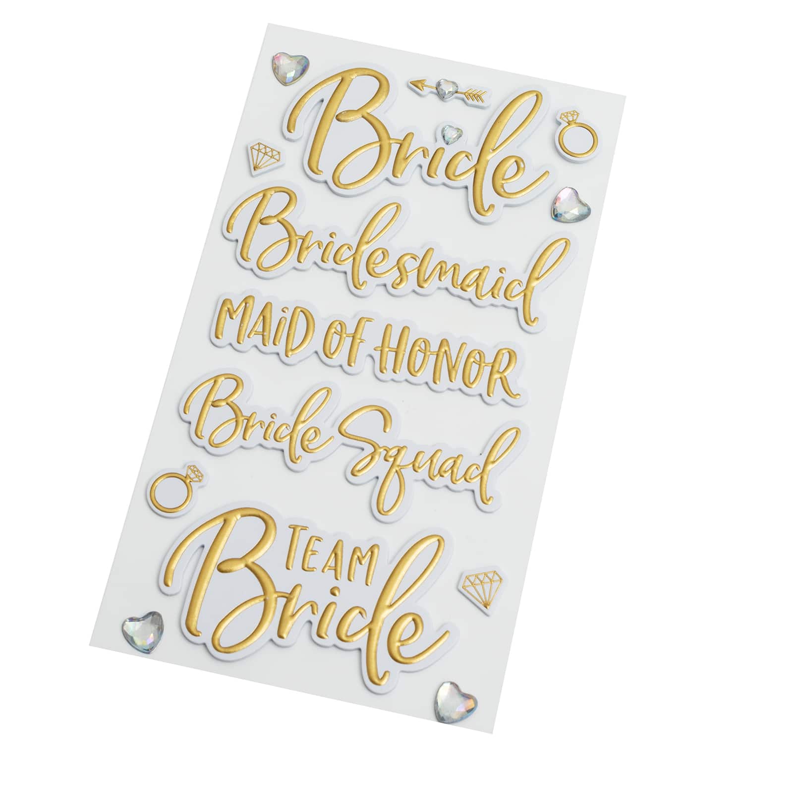 Diamante Crystal Bride Sticker Transfers For Wedding Party Dress Glass Decor 