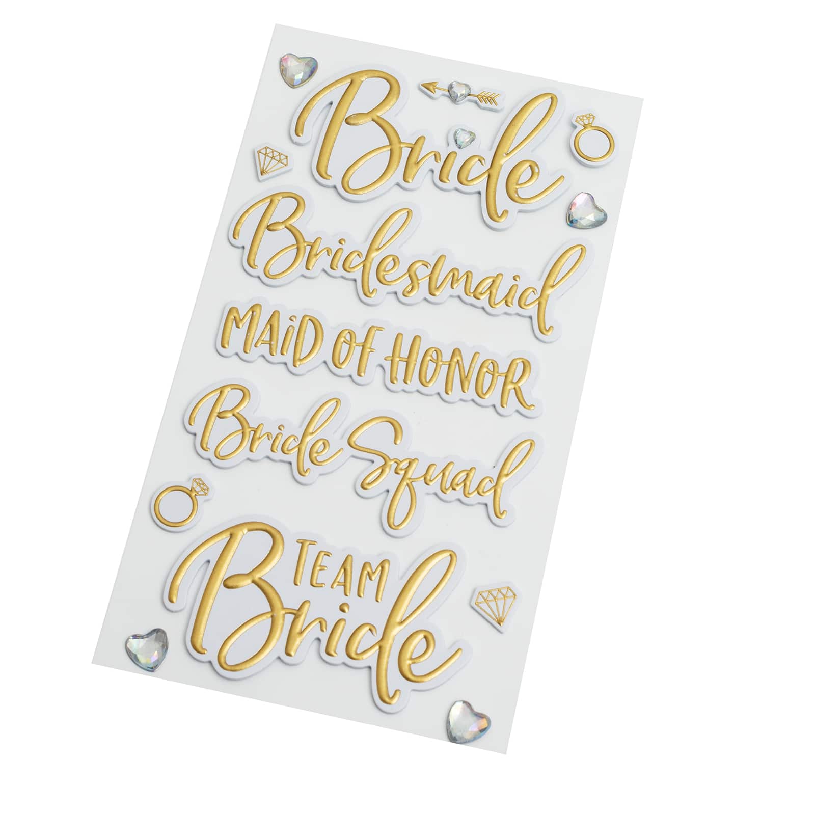 12 Pack: Bridal Party Wedding Dimensional Stickers by Recollections™
