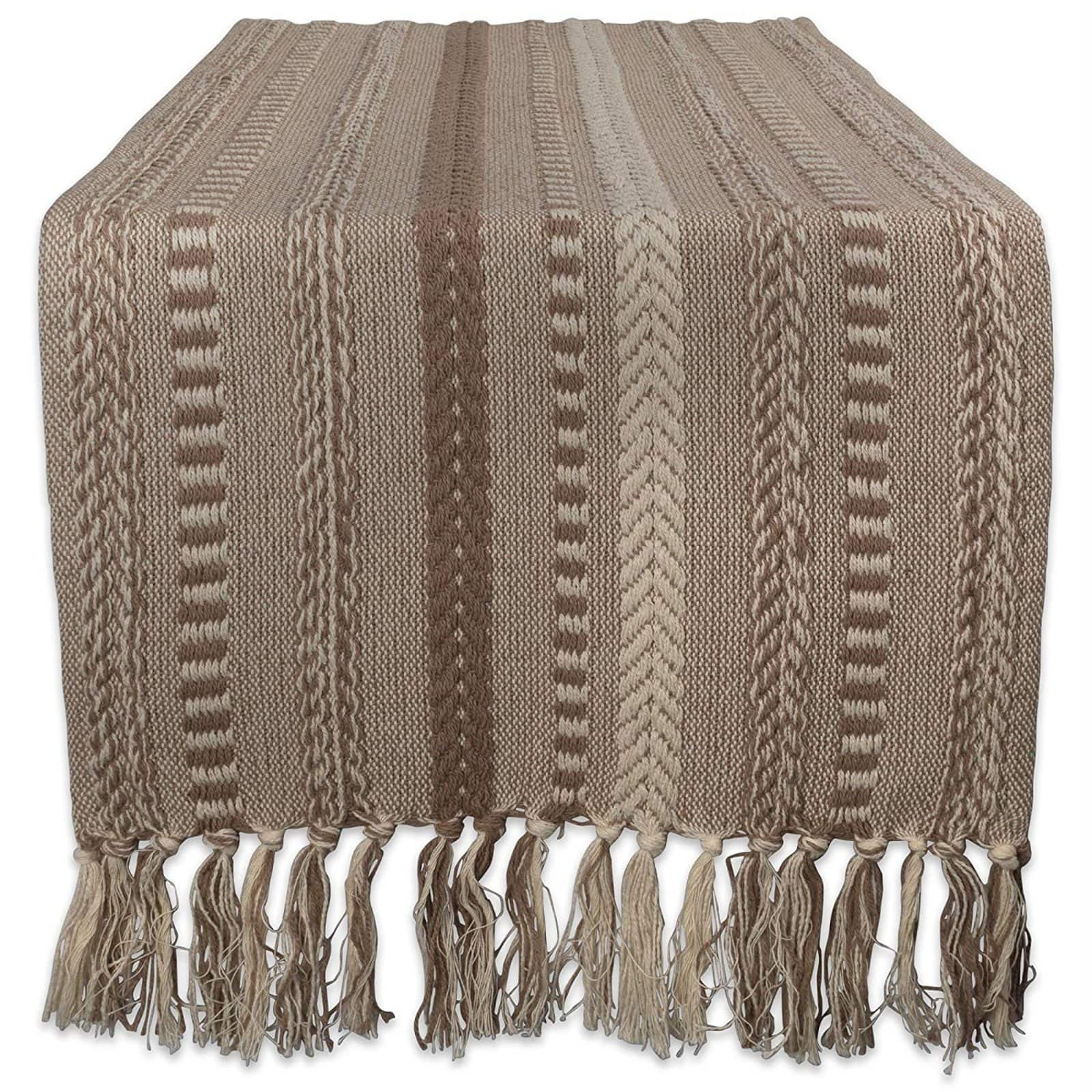 DII&#xAE; 72&#x22; Braided Stripe Table Runner