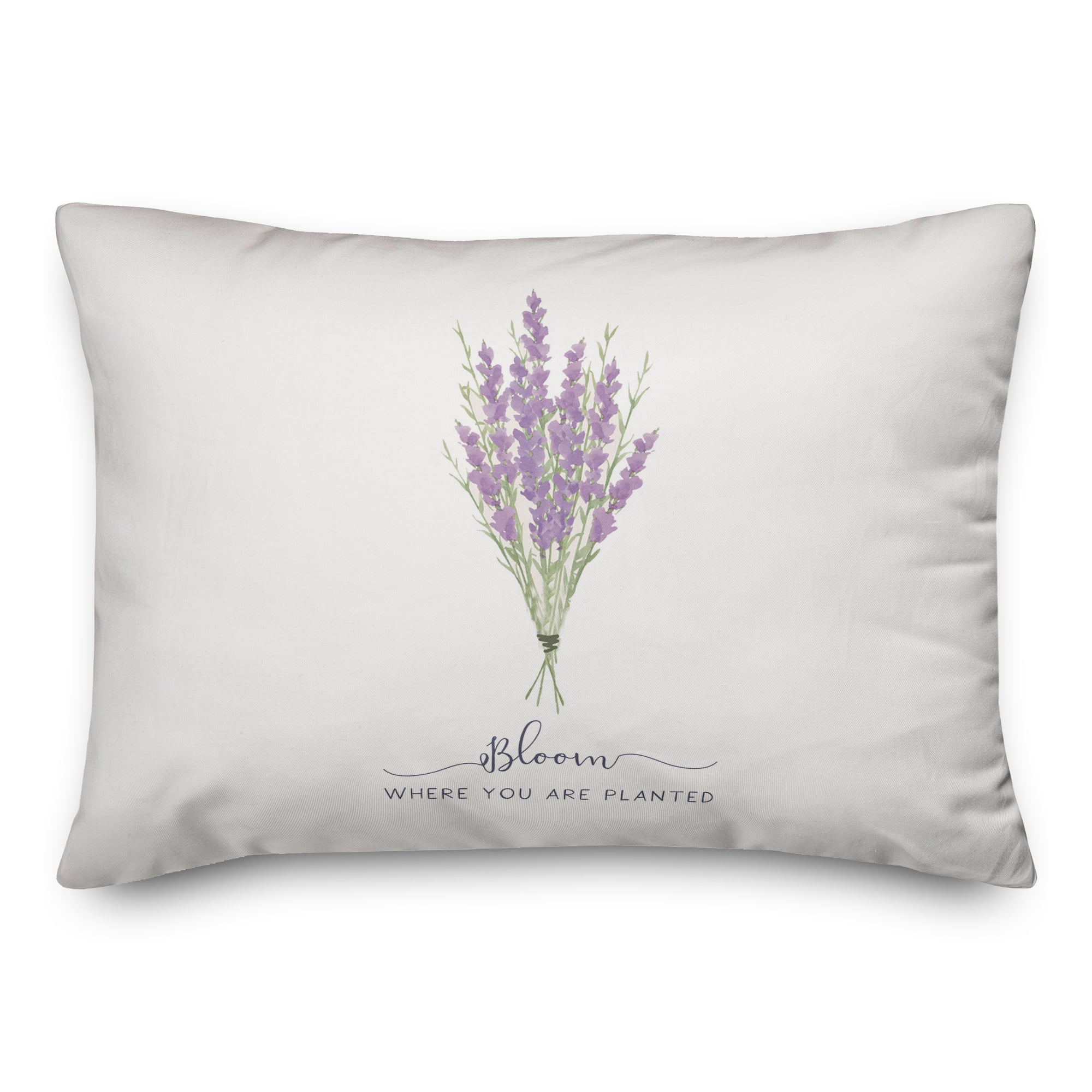 Bloom Where Planted 14" x 20" Throw Pillow