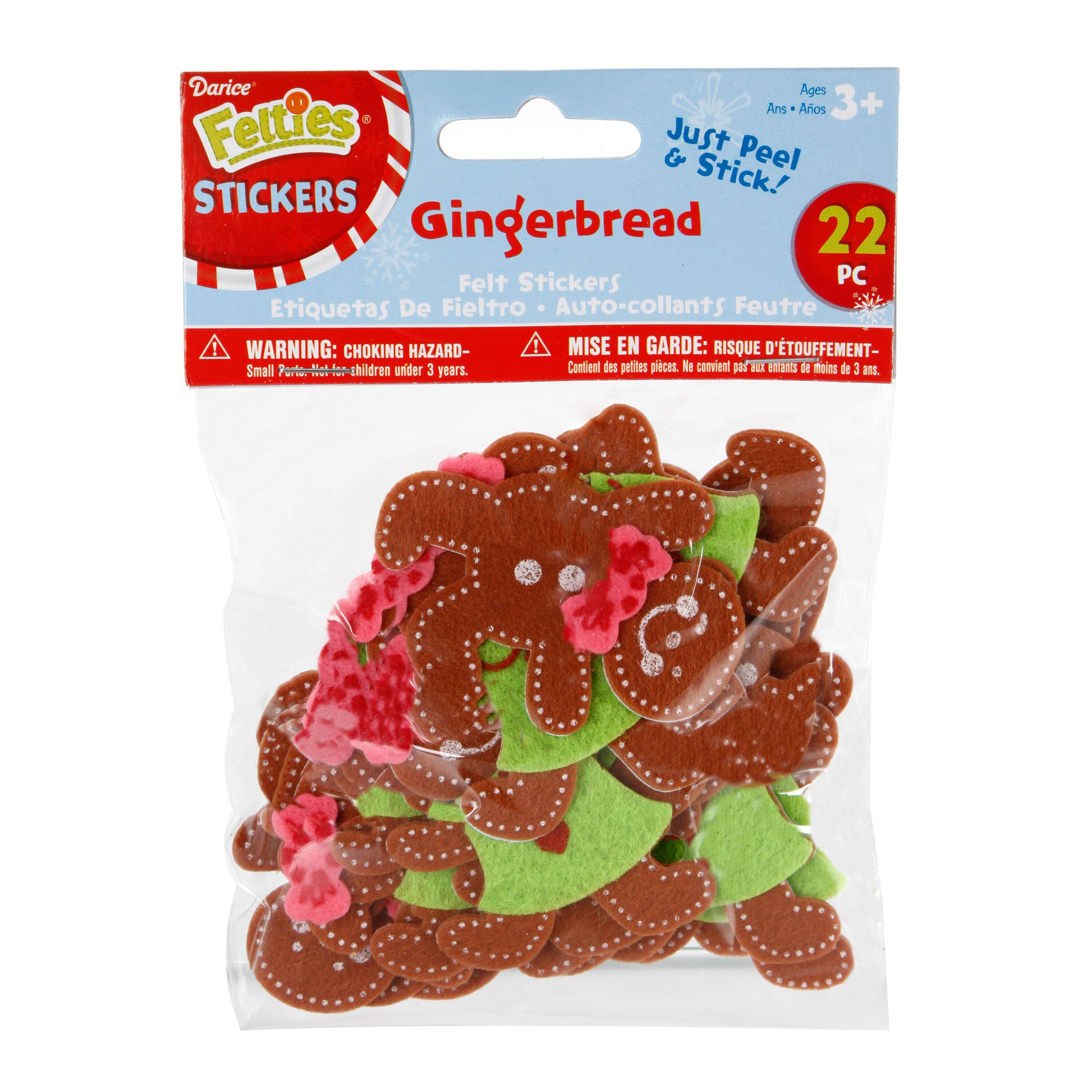 Darice® Felties Stickers Gingerbread
