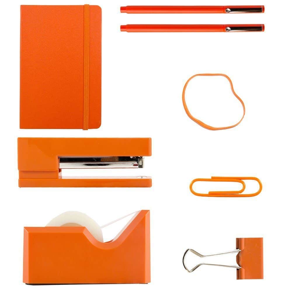 JAM Paper Orange Complete Desk Kit