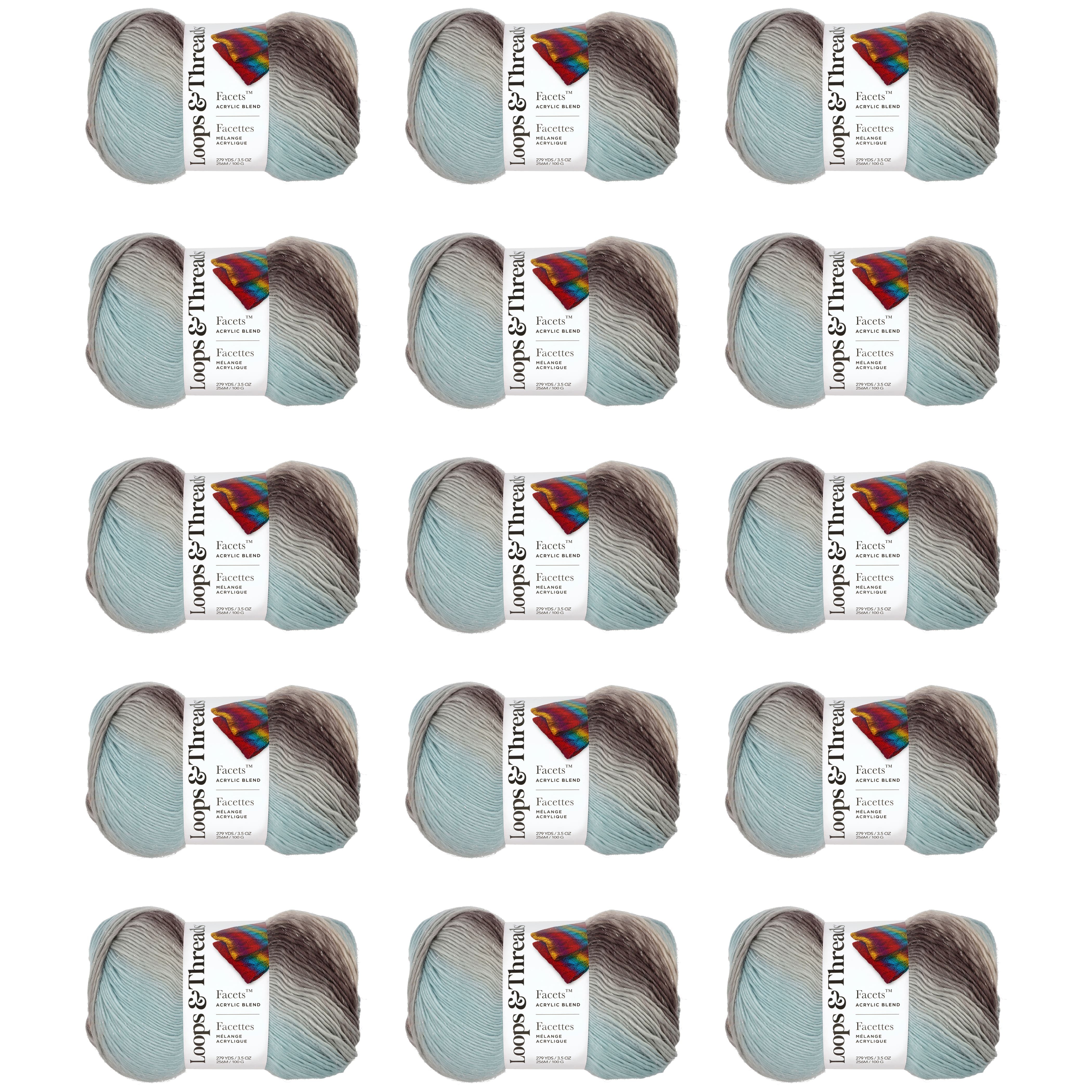 15 Pack: Facets™ Yarn by Loops & Threads®