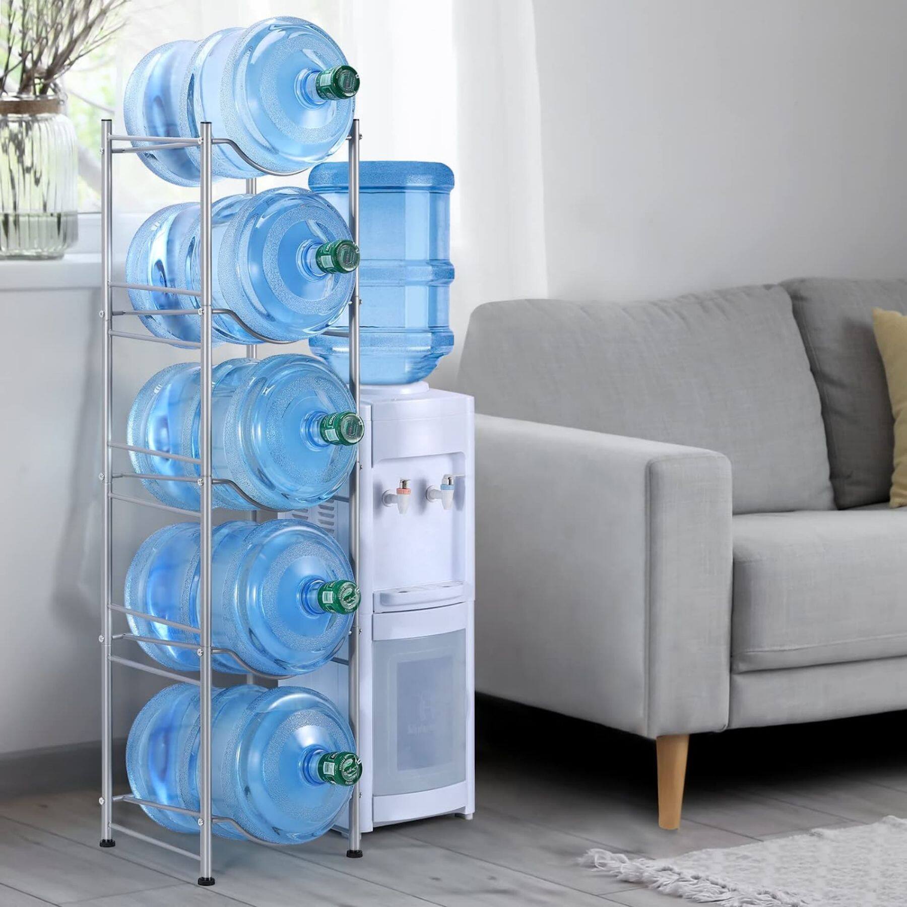 NEX™ 5-Tier 5-Gallon Water Bottle Storage Rack