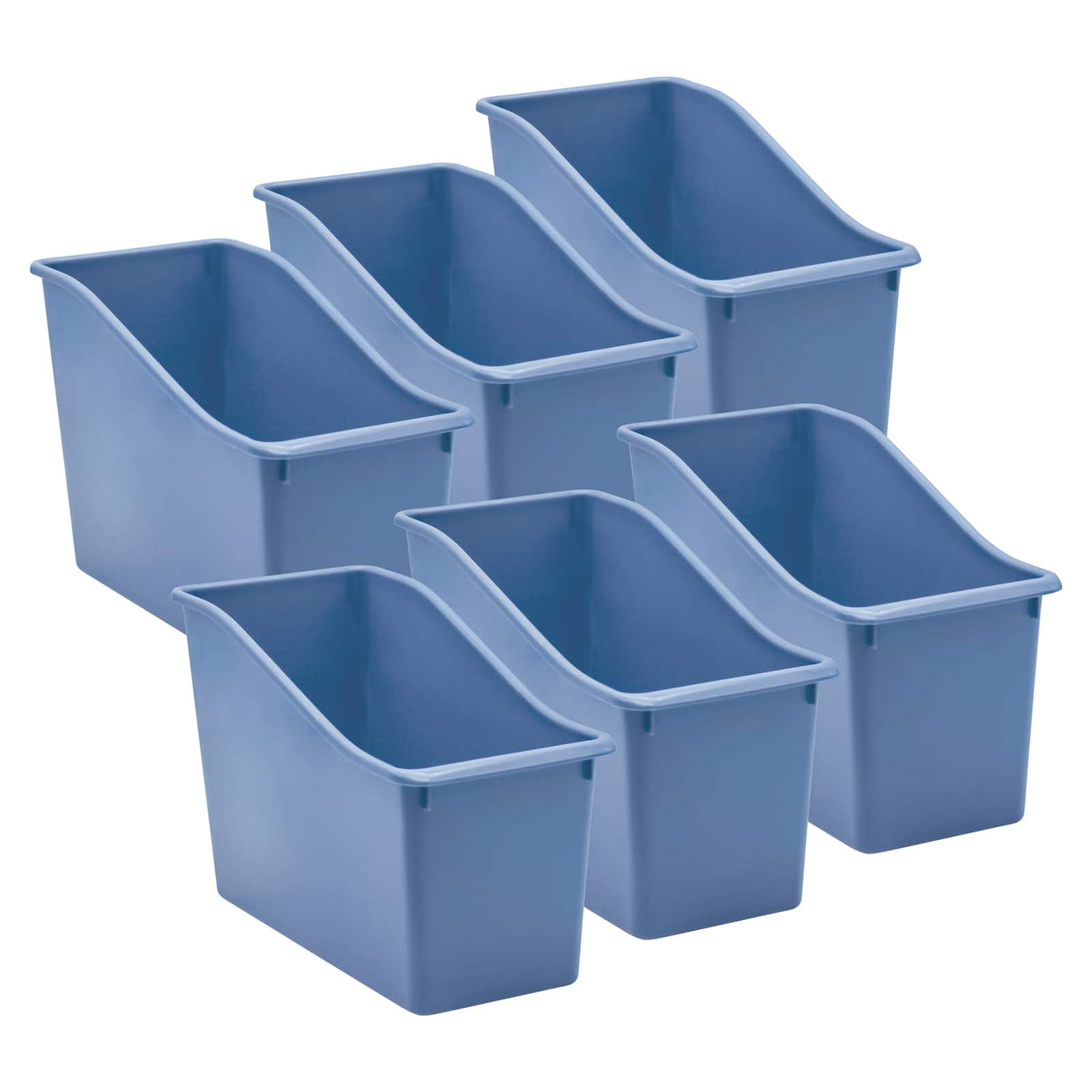 Teacher Created Resources 6 Pack Plastic Book Bin