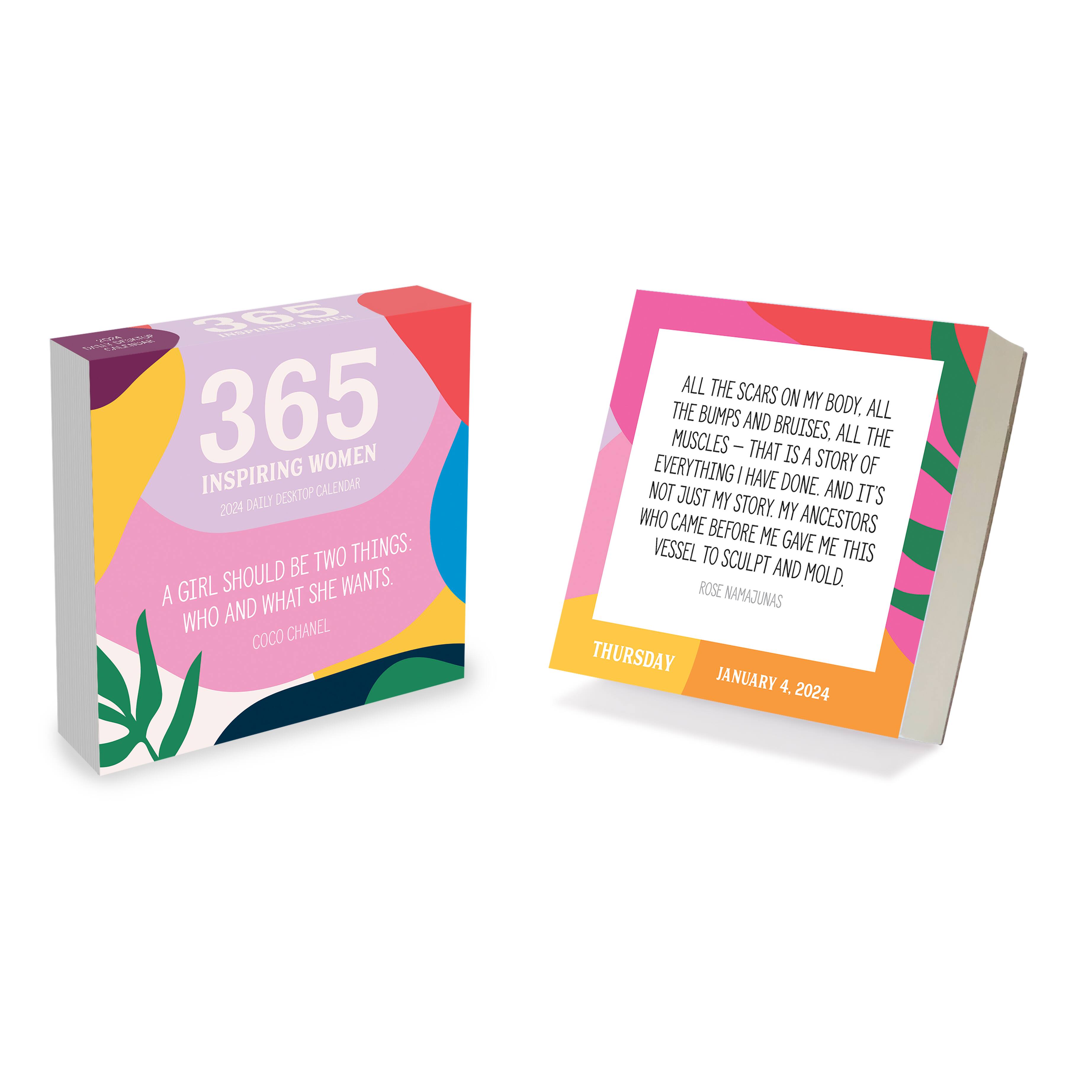 TF Publishing 2024 365 Inspiring Women Daily Desktop Calendar