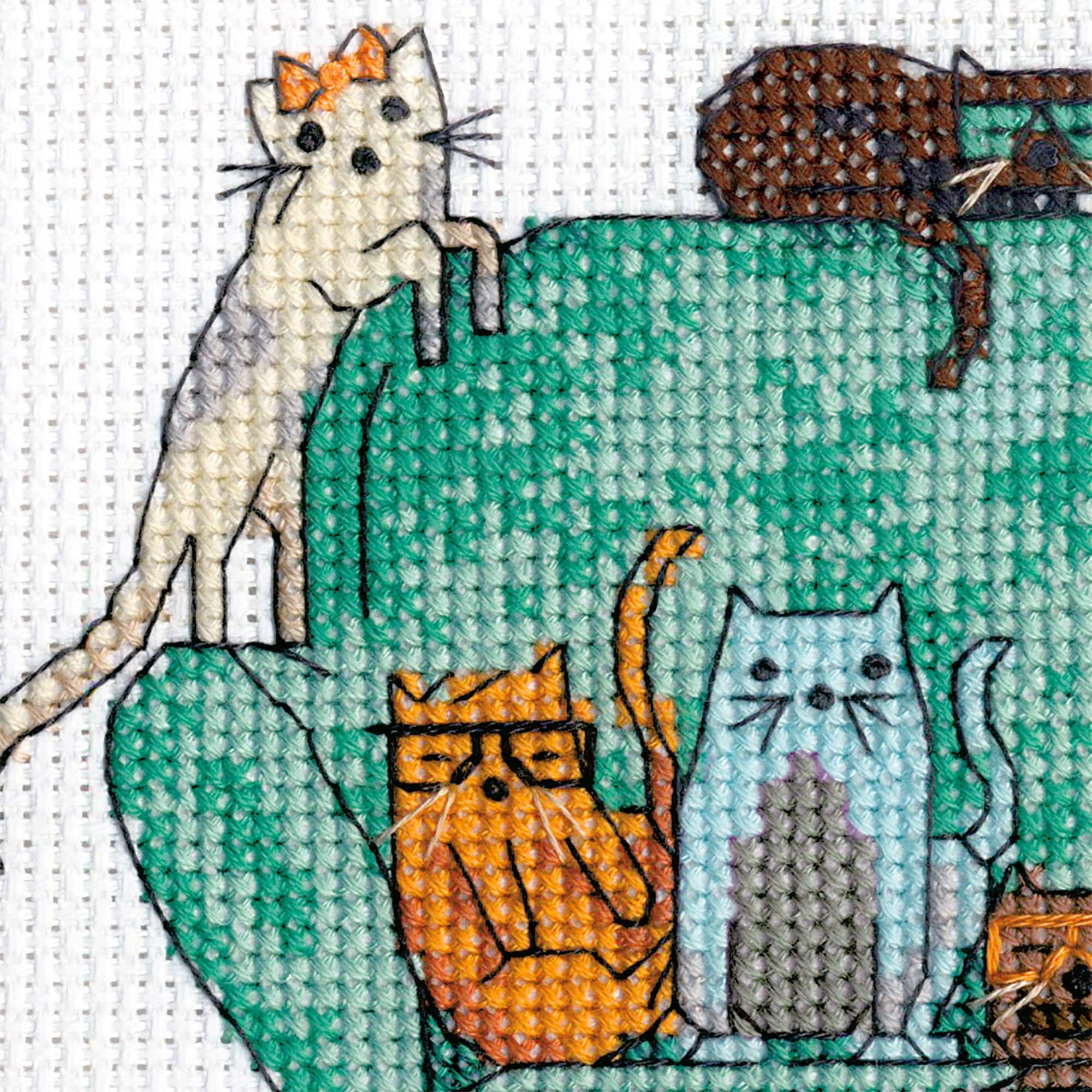 Dimensions&#xAE; Playful Cats Counted Cross Stitch Kit