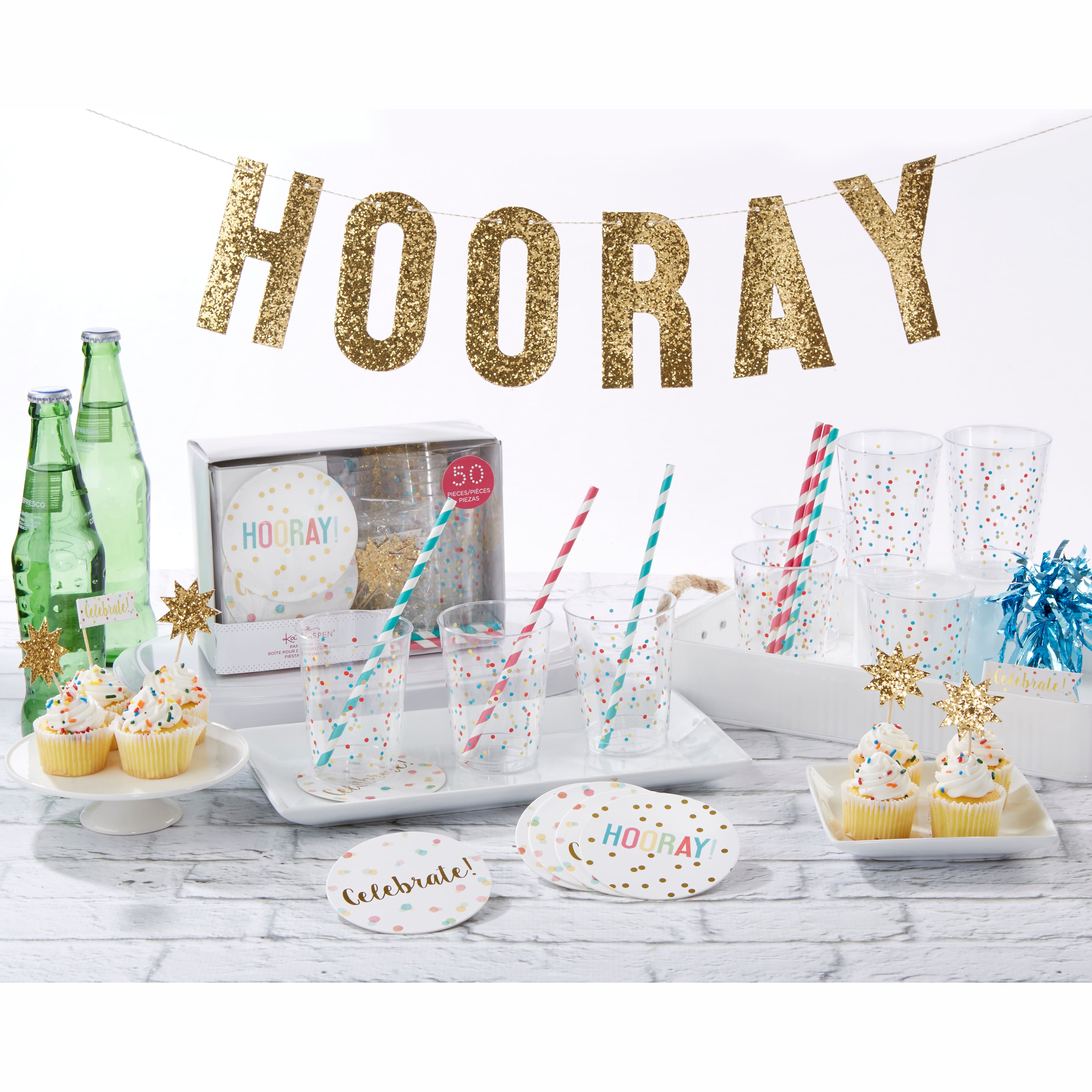 Kate Aspen® Hooray 50 Piece Party in a Box Kit