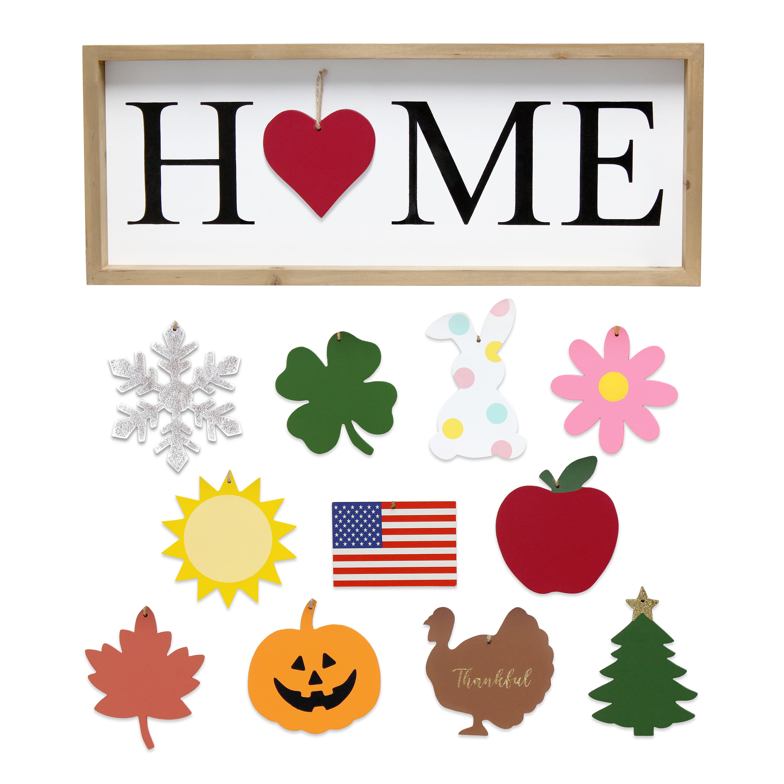 Elegant Designs Interchangeable Symbol Home Framed Sign