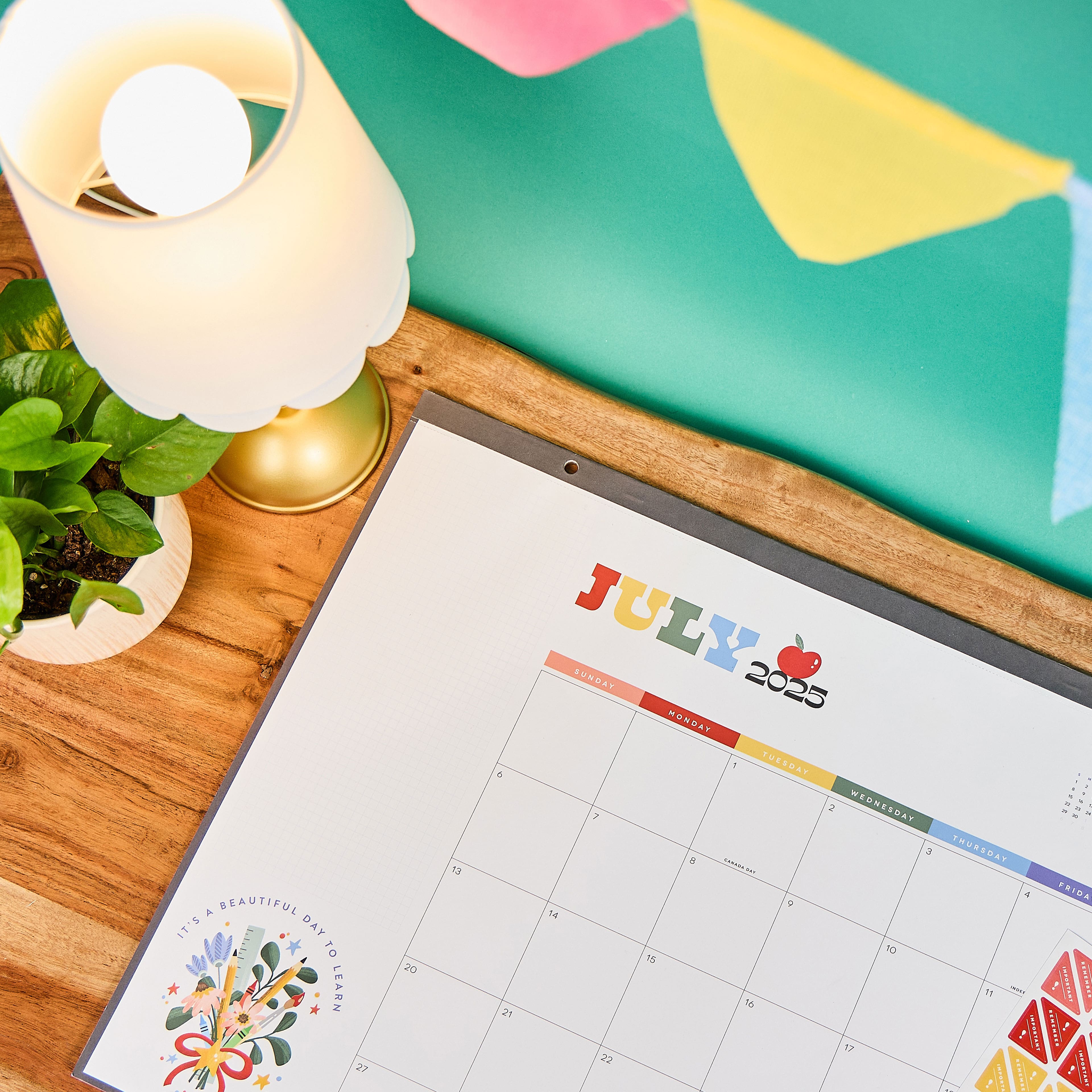 The Happy Planner&#xAE; Teachers Are Heroes 12-Month Teacher Desk Calendar