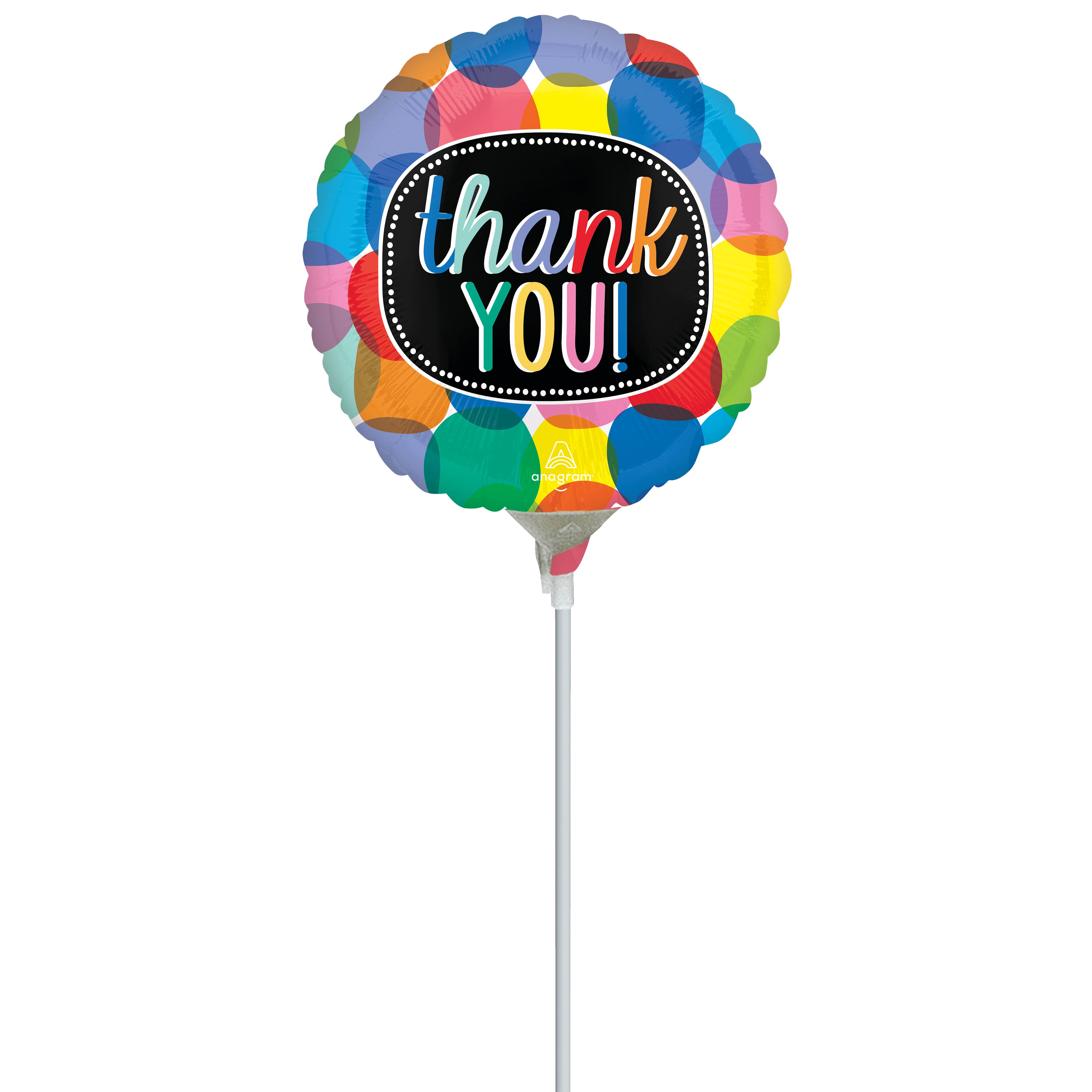 9&#x22; Bubbly Thank You Foil Balloon