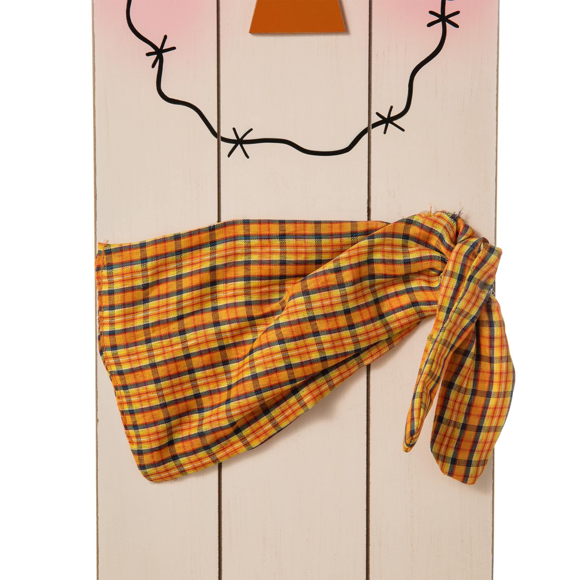 Glitzhome® 36" Double Sided Wooden Scarecrow & Pumpkin Porch Décor For Halloween & Fall