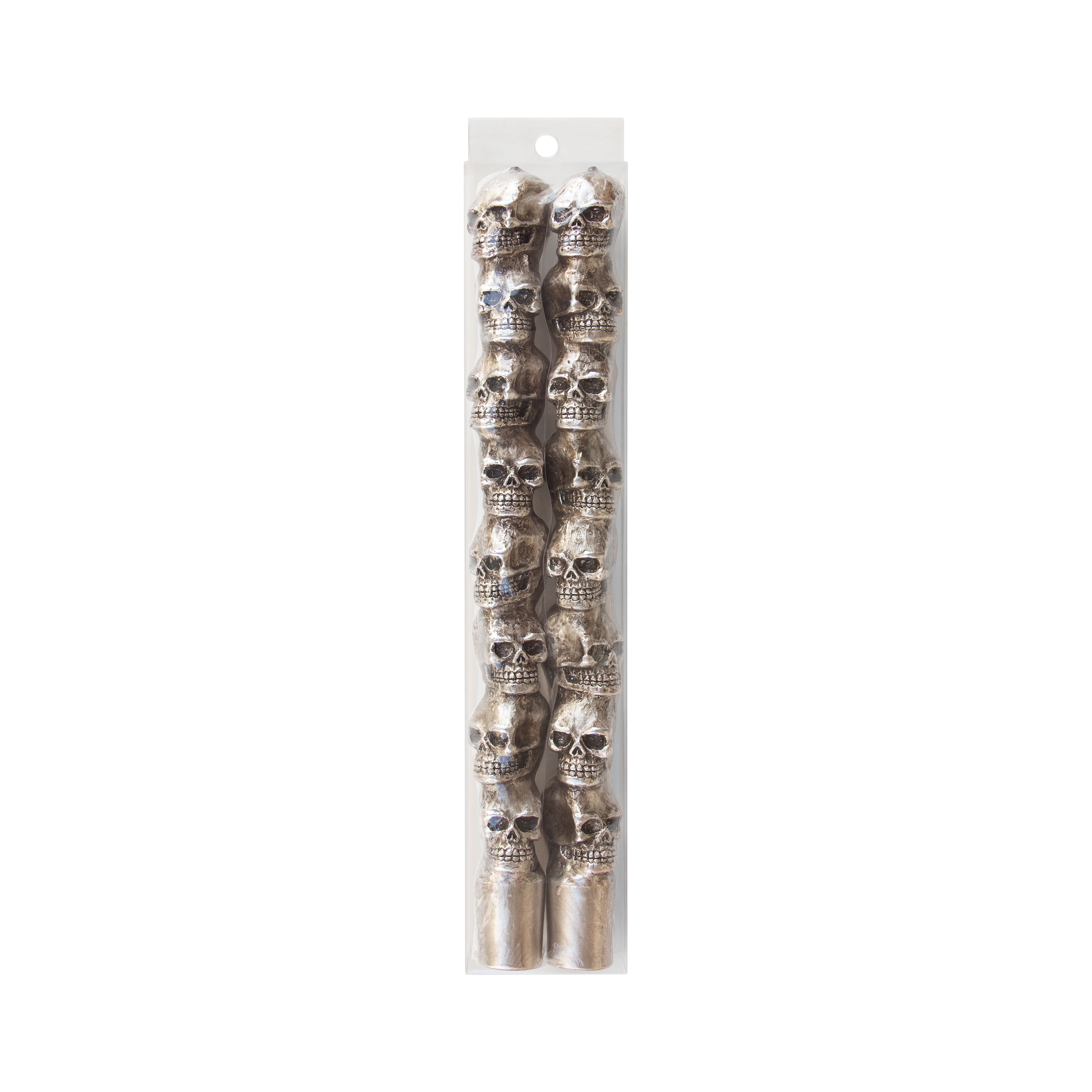 10&#x22; Gold Skull Bleeding Unscented Taper Candles, 2ct. by Ashland&#xAE;