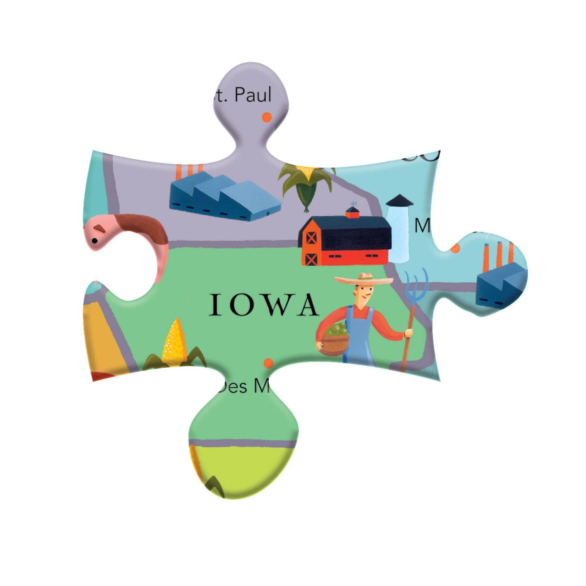 eeBoo This Land Is Your Land 100 Piece Puzzle