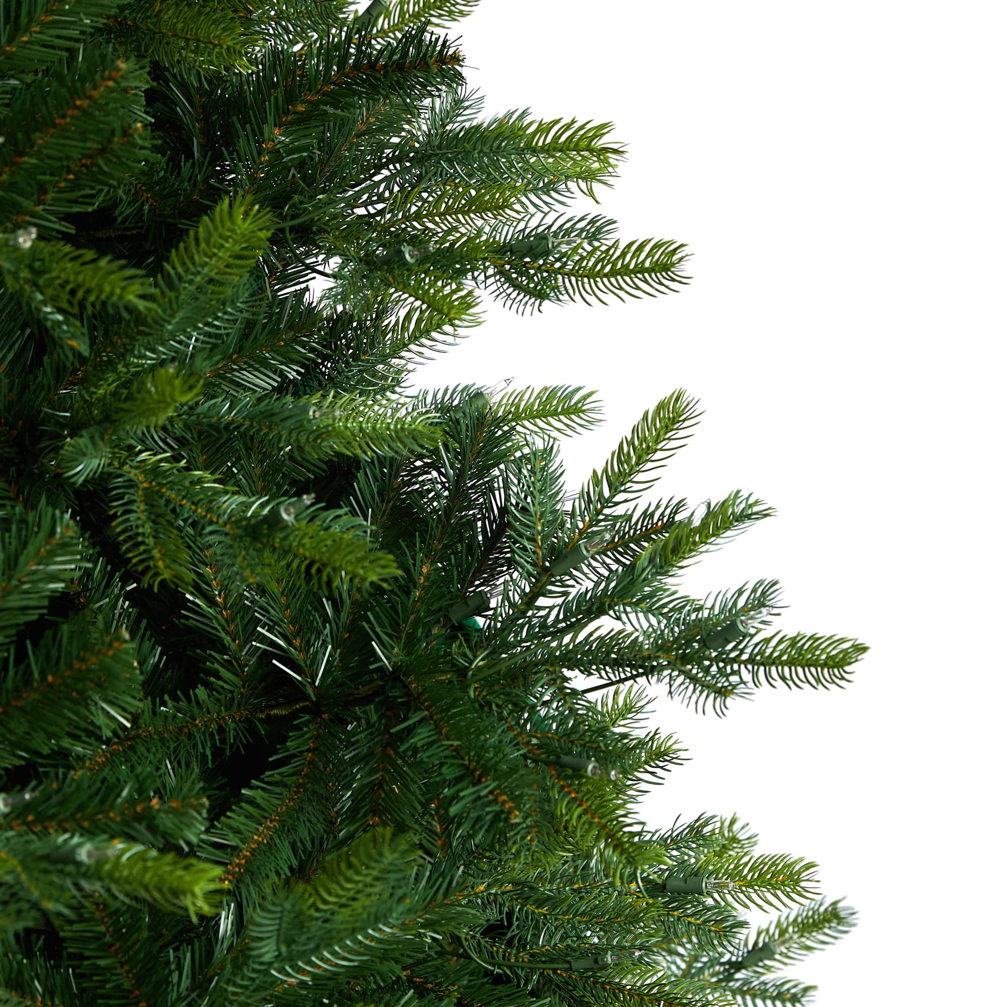 9ft. Pre-Lit North Carolina Spruce Artificial Christmas Tree, Clear LED Lights