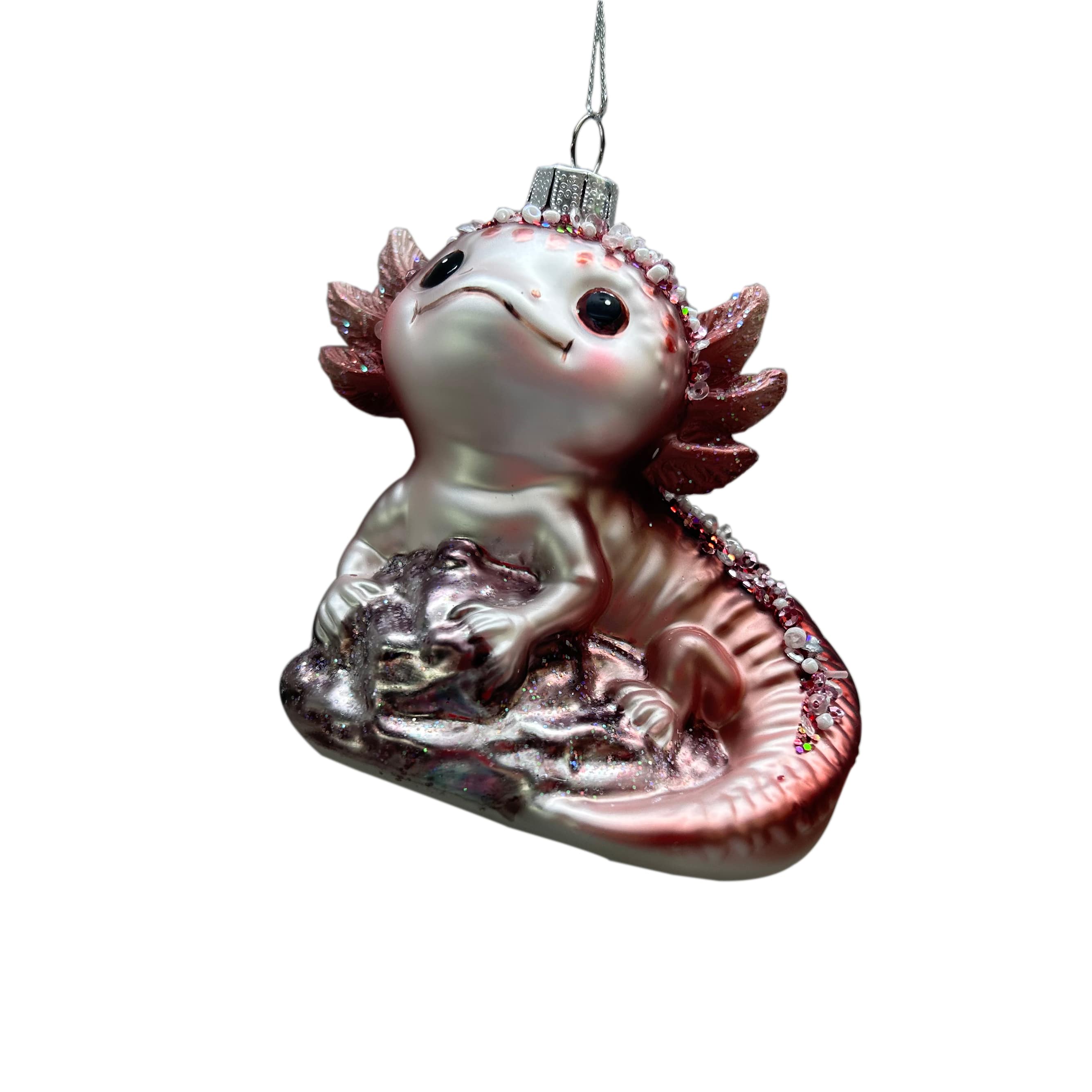 3.5&#x22; Axolotl Glass Ornament by Ashland&#xAE;
