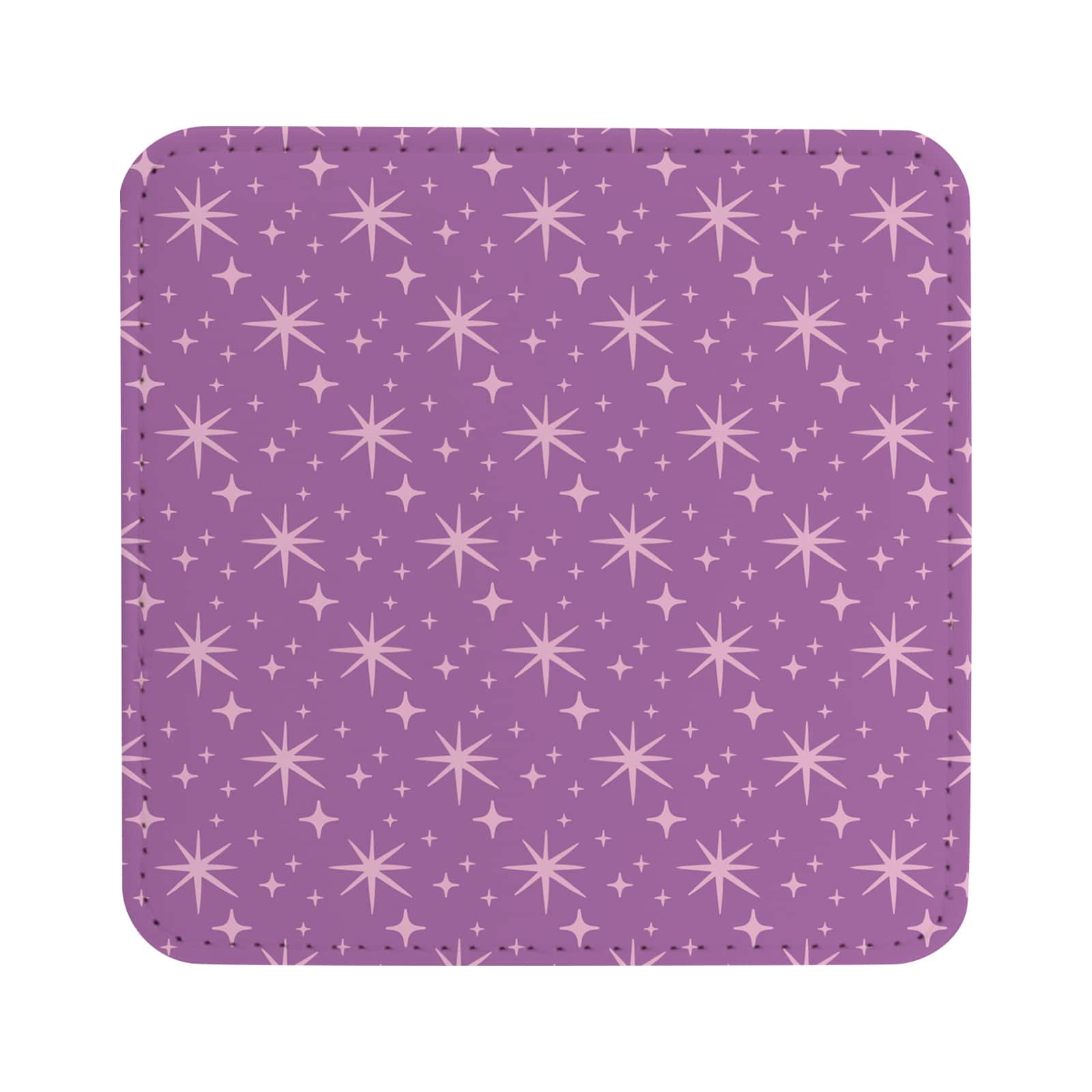 Craft Express White Square PU Leather Coasters, 4ct.