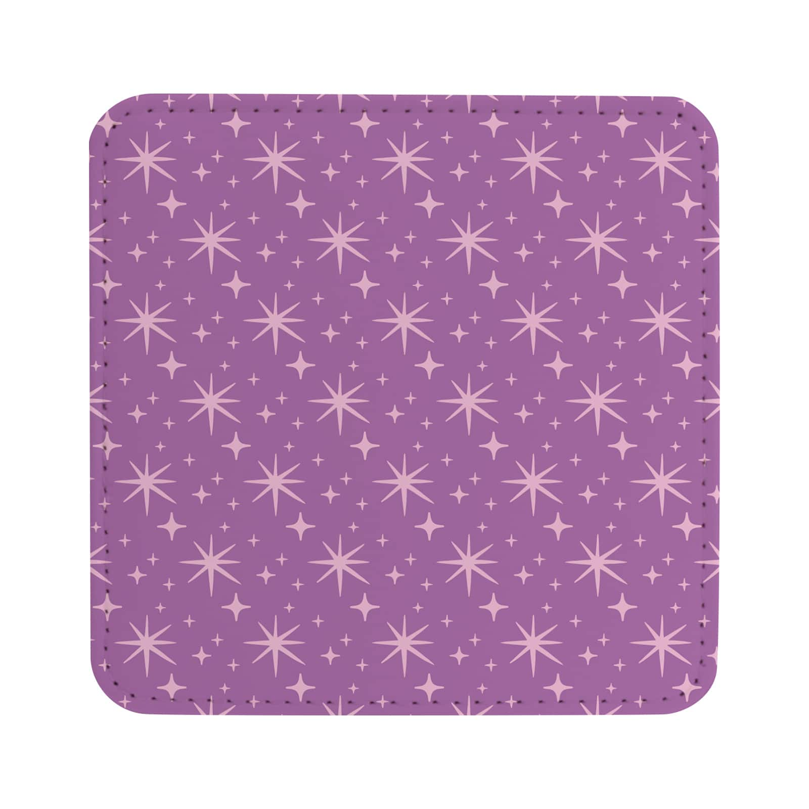 Craft Express White Coaster PU Leather Square 3.93&#x22; x 3.93&#x22;, 4ct.