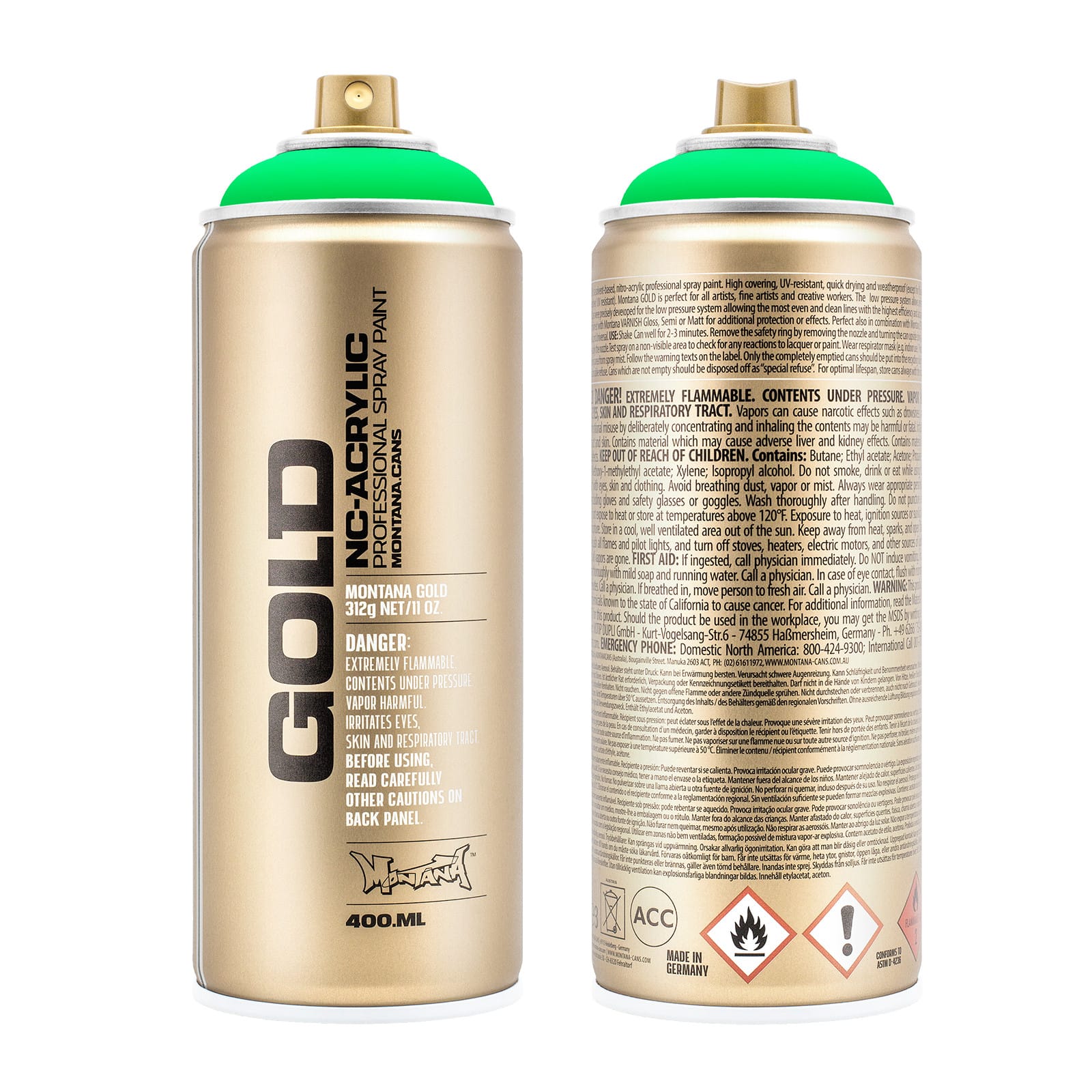 Montana&#x2122; Cans GOLD Flash Color Spray Paint, 400mL