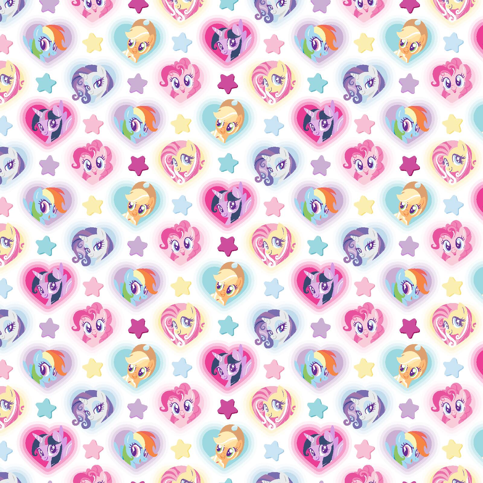 Hasbro My Little Pony Heart Toss Cotton Fabric
