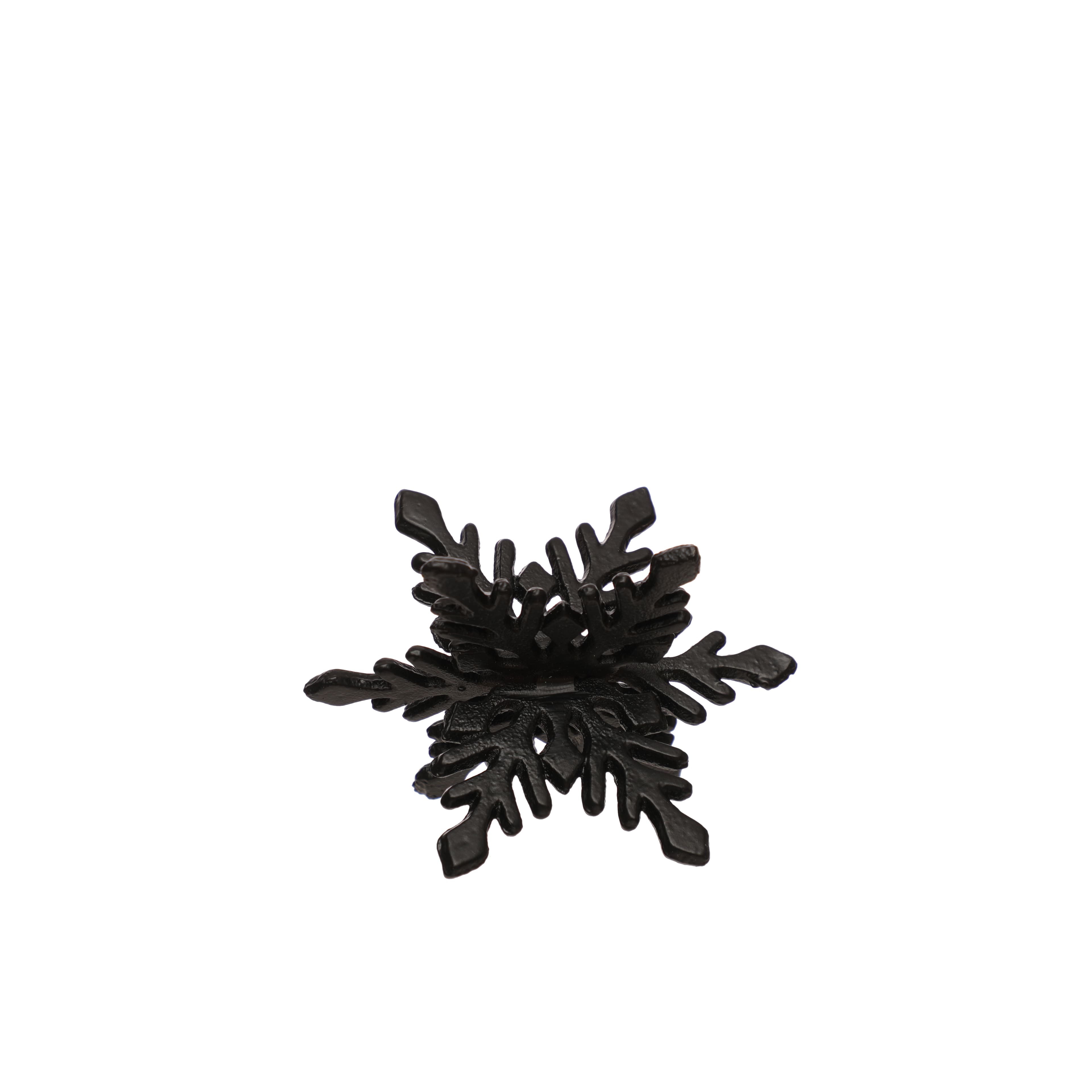 4&#x22; Black Snowflake Tabletop D&#xE9;cor by Ashland&#xAE;