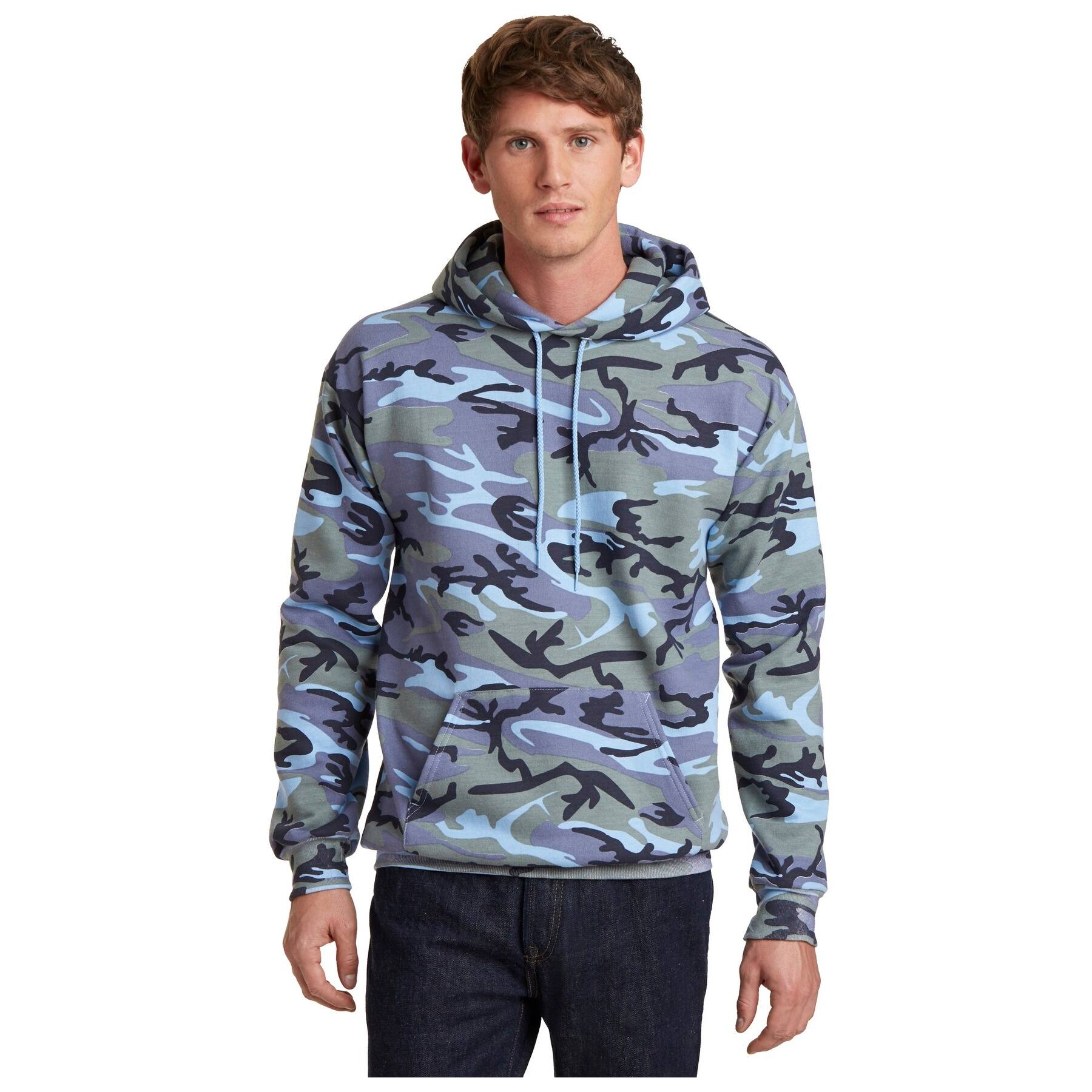 Port & Company® Camo Core Fleece Pullover Hooded Sweatshirt
